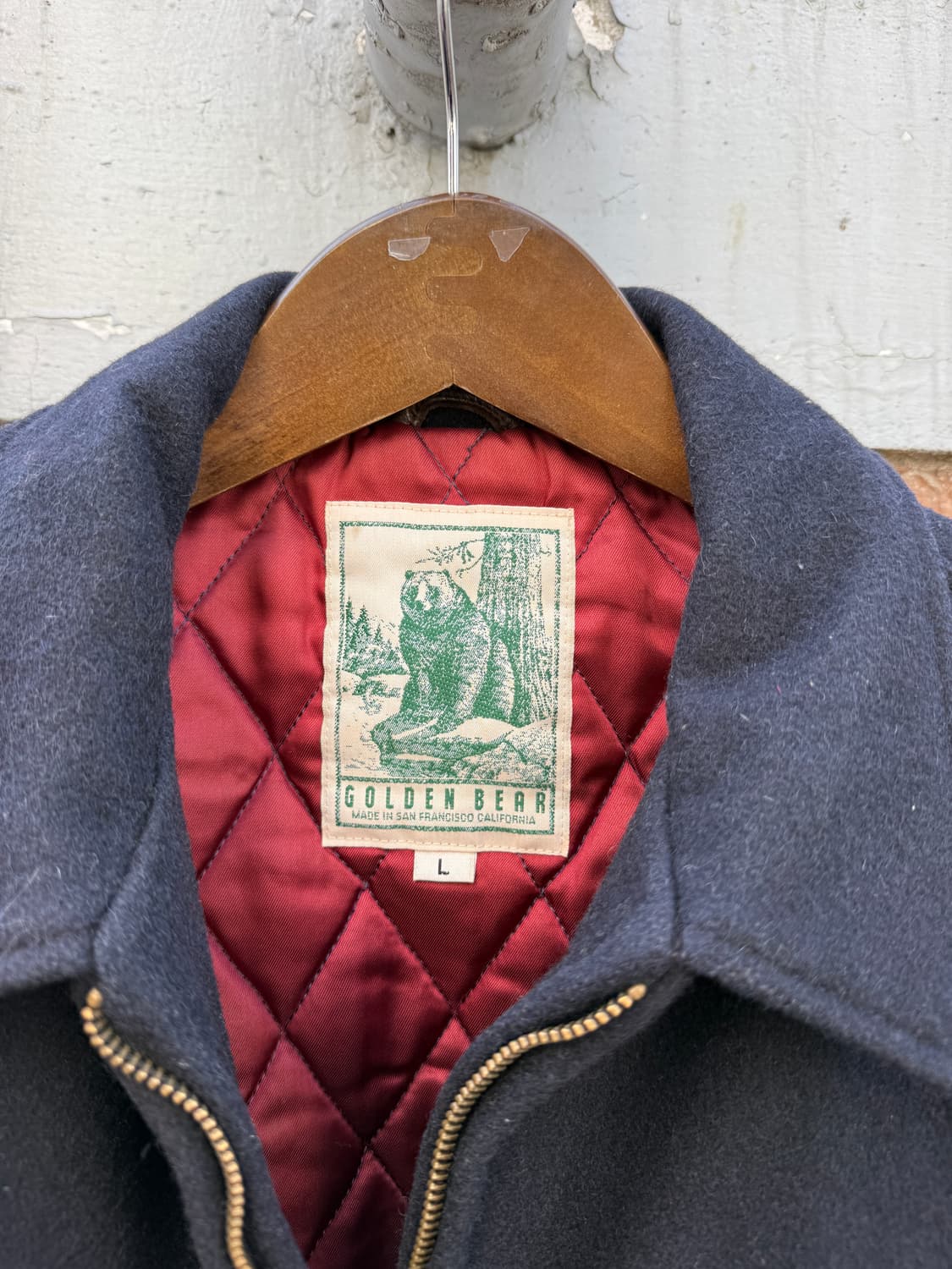 80s 골든베어 울 스포츠자켓 L(XL) 상품이미지3