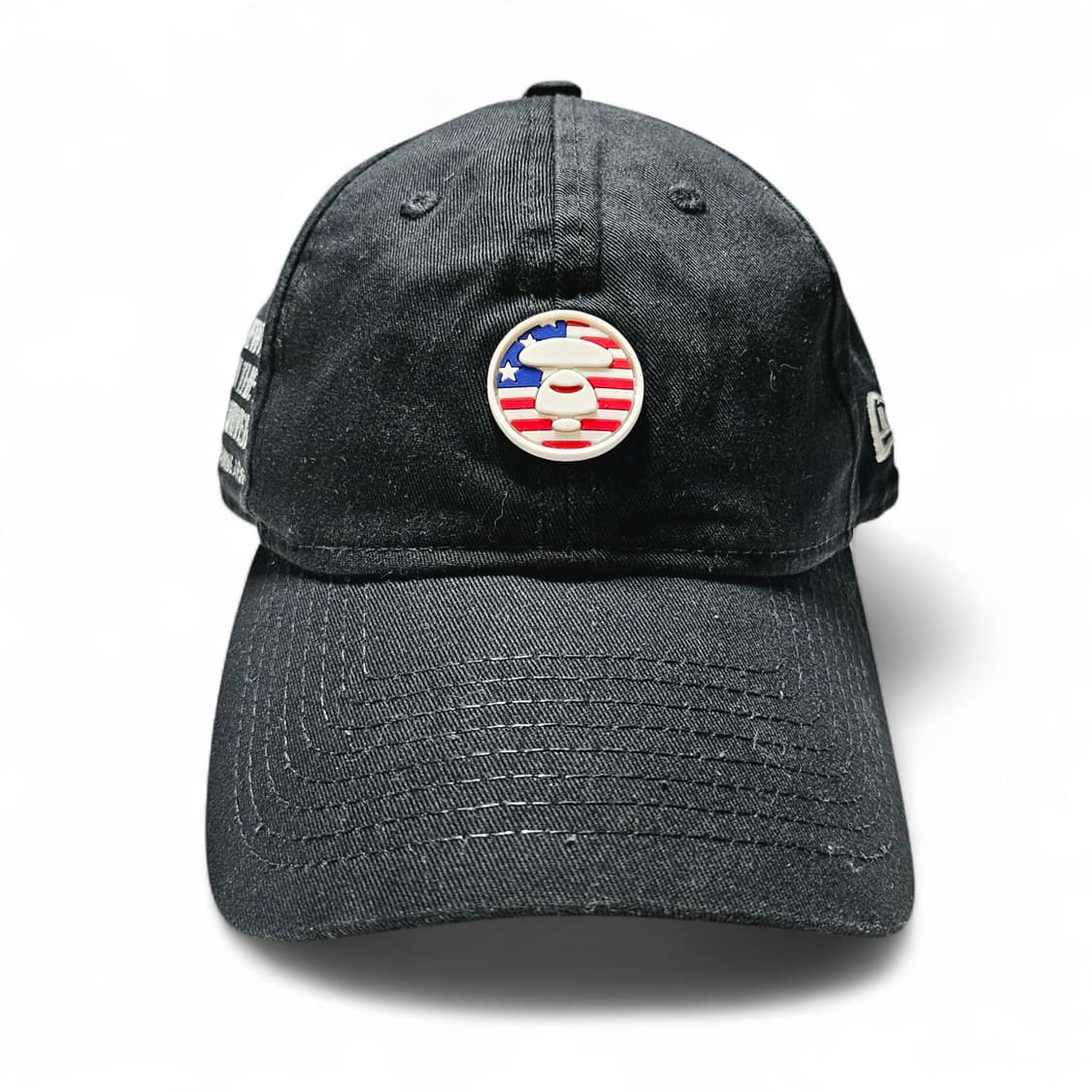 [FREE][AapeX뉴에라] 성조기 헤드 와펜 베이스볼 캡 블랙 상품이미지2