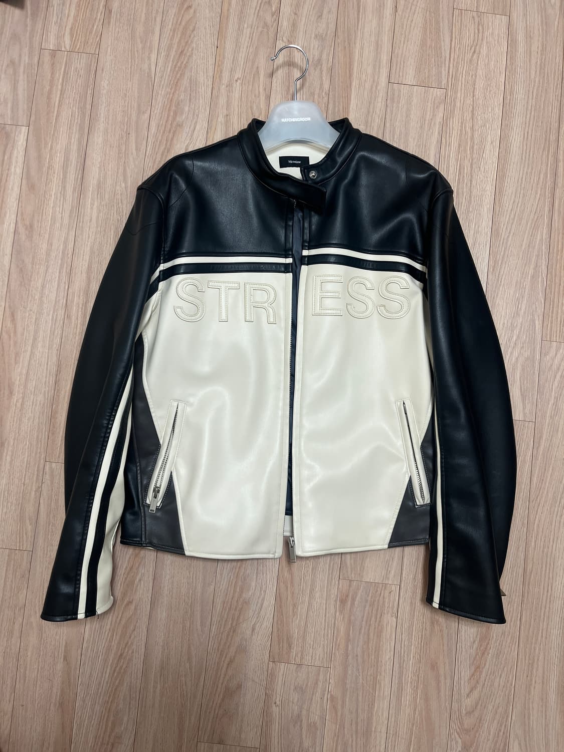 민타임 레더 자켓 블랙 L사이즈 상품이미지1