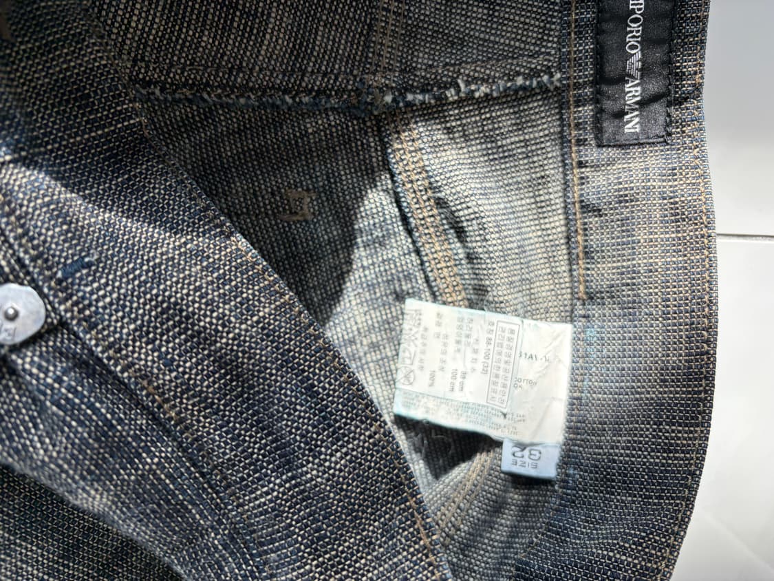 엠포리오 아르마니 슬럽 텍스쳐 레귤러 데님 상품이미지5