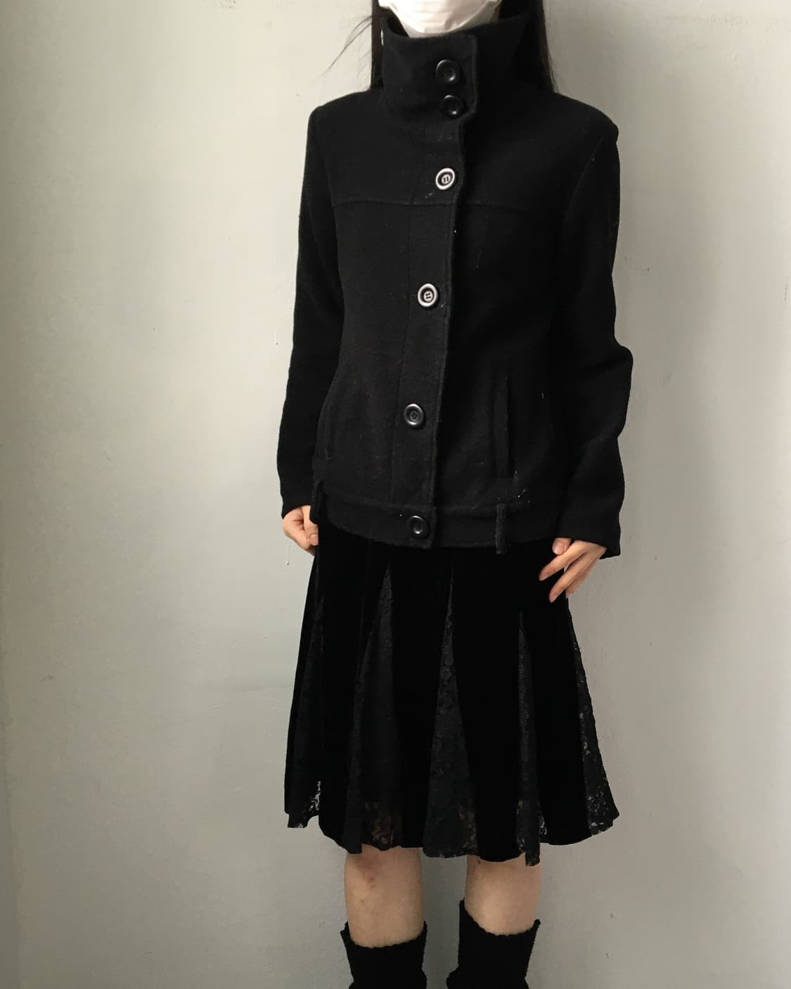 tralala High neck short coat 상품이미지7