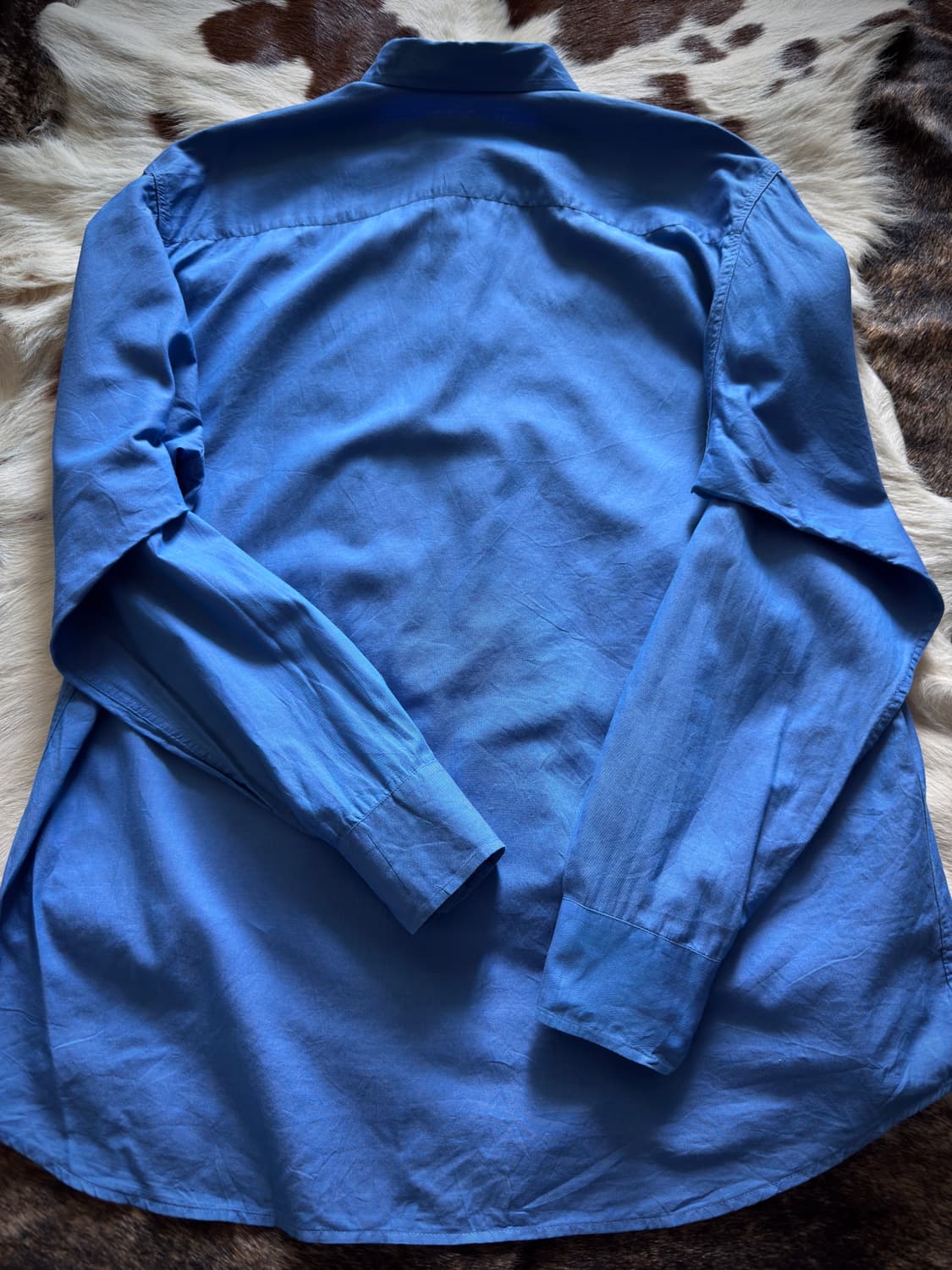 90s Emporio Armani blue shirt 상품이미지9
