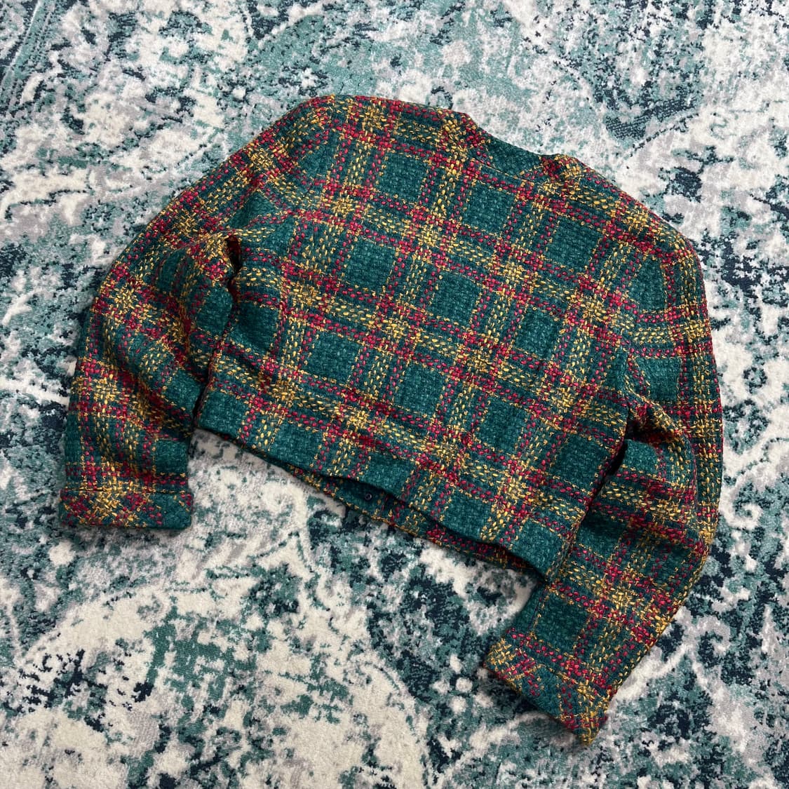 Vivid Boutique Jpn 비비드 트위드 체크 크롭 자켓 상품이미지4