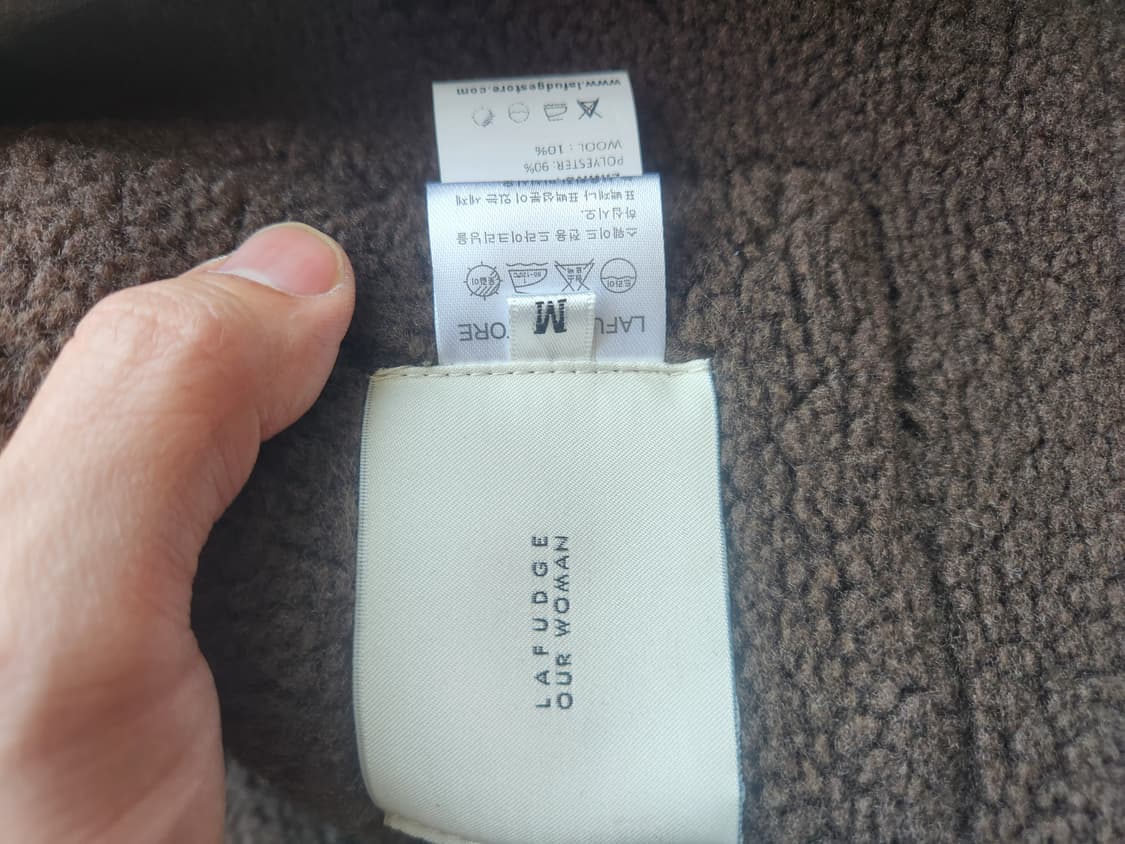 라퍼지 포 우먼 여성 무스탕 점퍼 블랙 M 상품이미지3