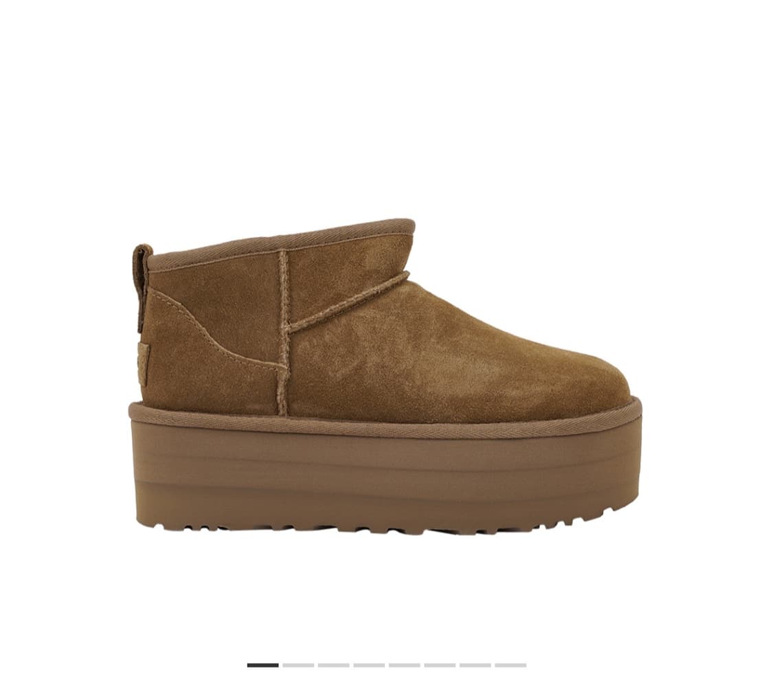 UGG 미국 체스트넛 어그 클래식 울트라 미니 플랫폼 240mm 상품이미지1