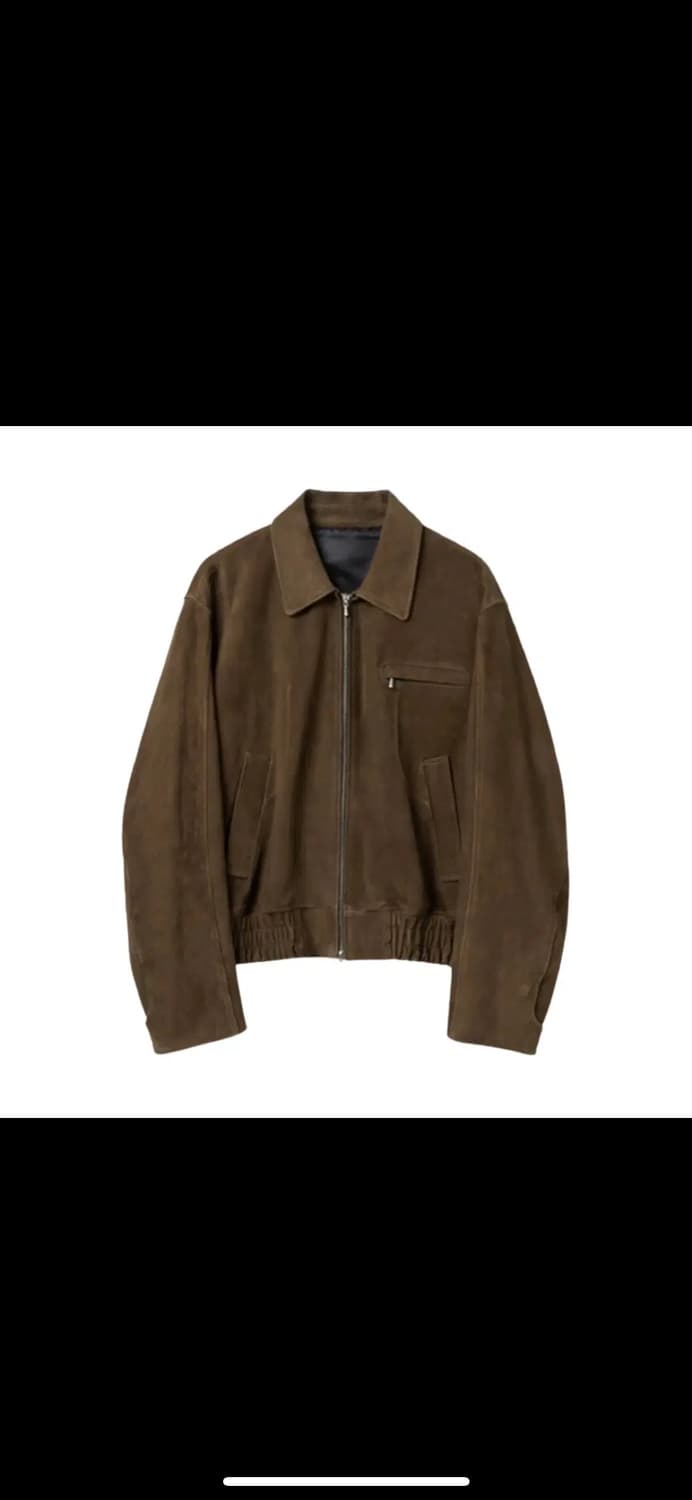 [M] STU 스웨이드 레더 가죽 자켓 브라운 상품이미지2