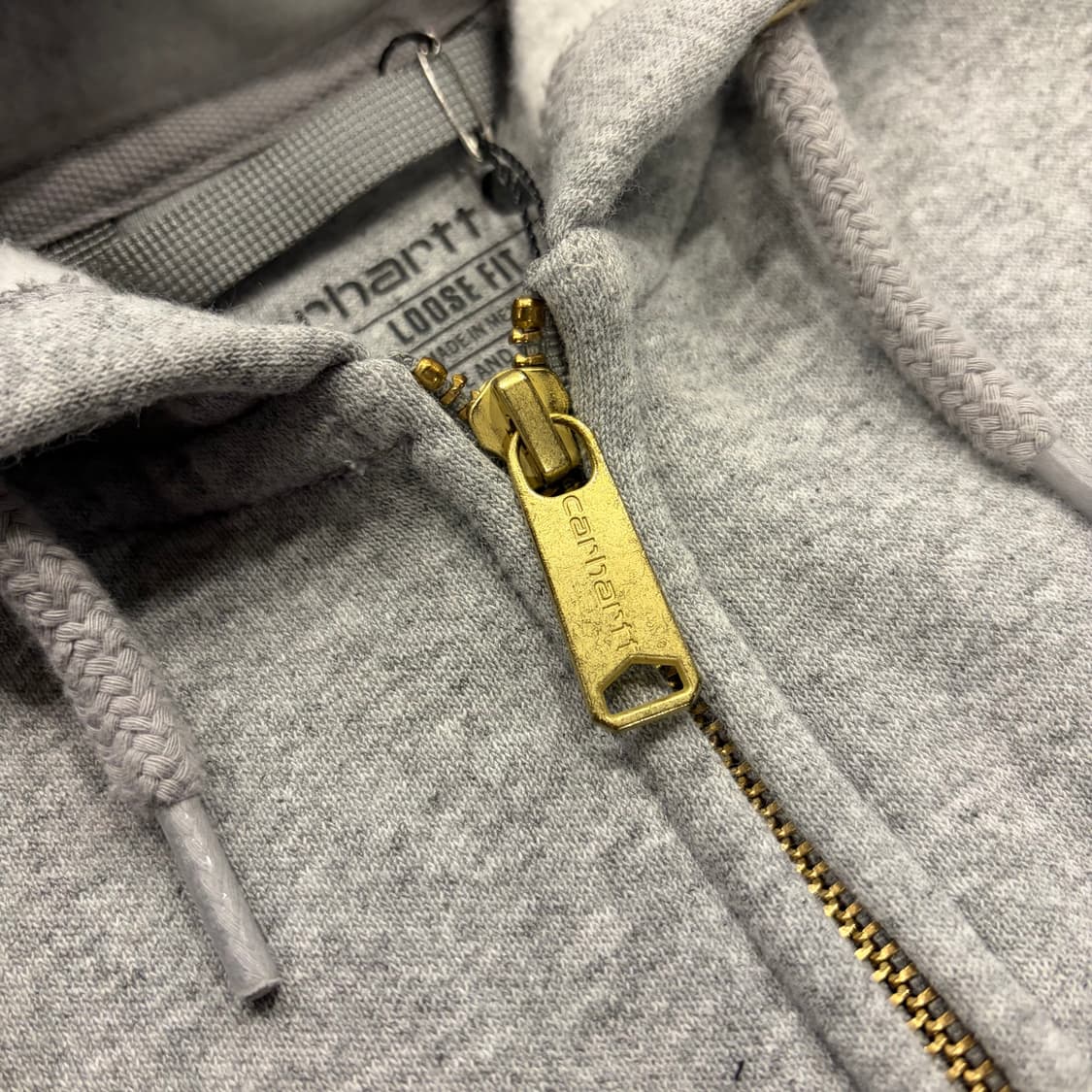 [S] 칼하트 루즈핏 풀집업 후드티 그레이 C79 상품이미지4