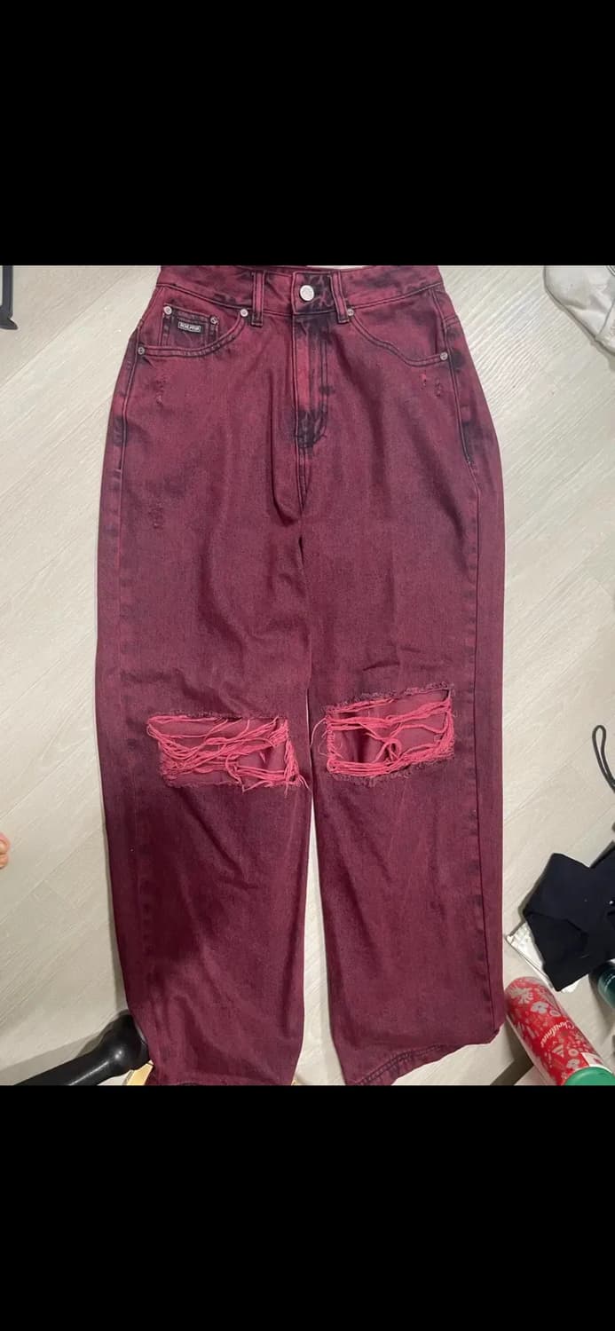 스컬프터 찢청바지 레드 sculptor destroyed denim pa 상품이미지1