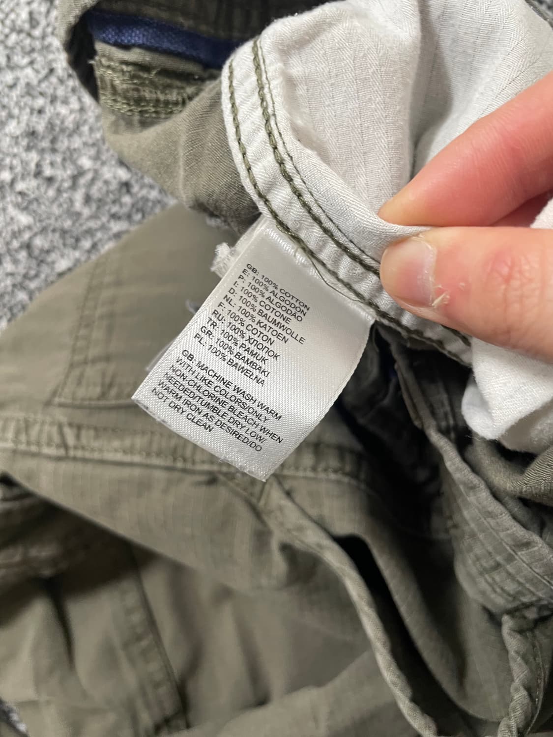 빈티지9. 노스페이스 카고팬츠 워크팬츠 카키 코튼팬츠 면바지 상품이미지4