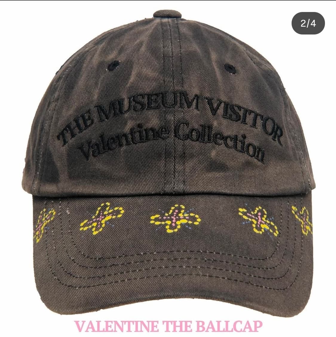 더뮤지엄비지터 발렌타인 한정판 볼캡 판매 상품이미지1