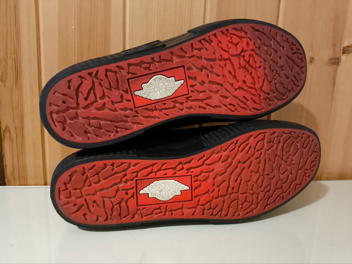 290mm 에어 조던 그로운 가죽 블랙온블랙  상품이미지10