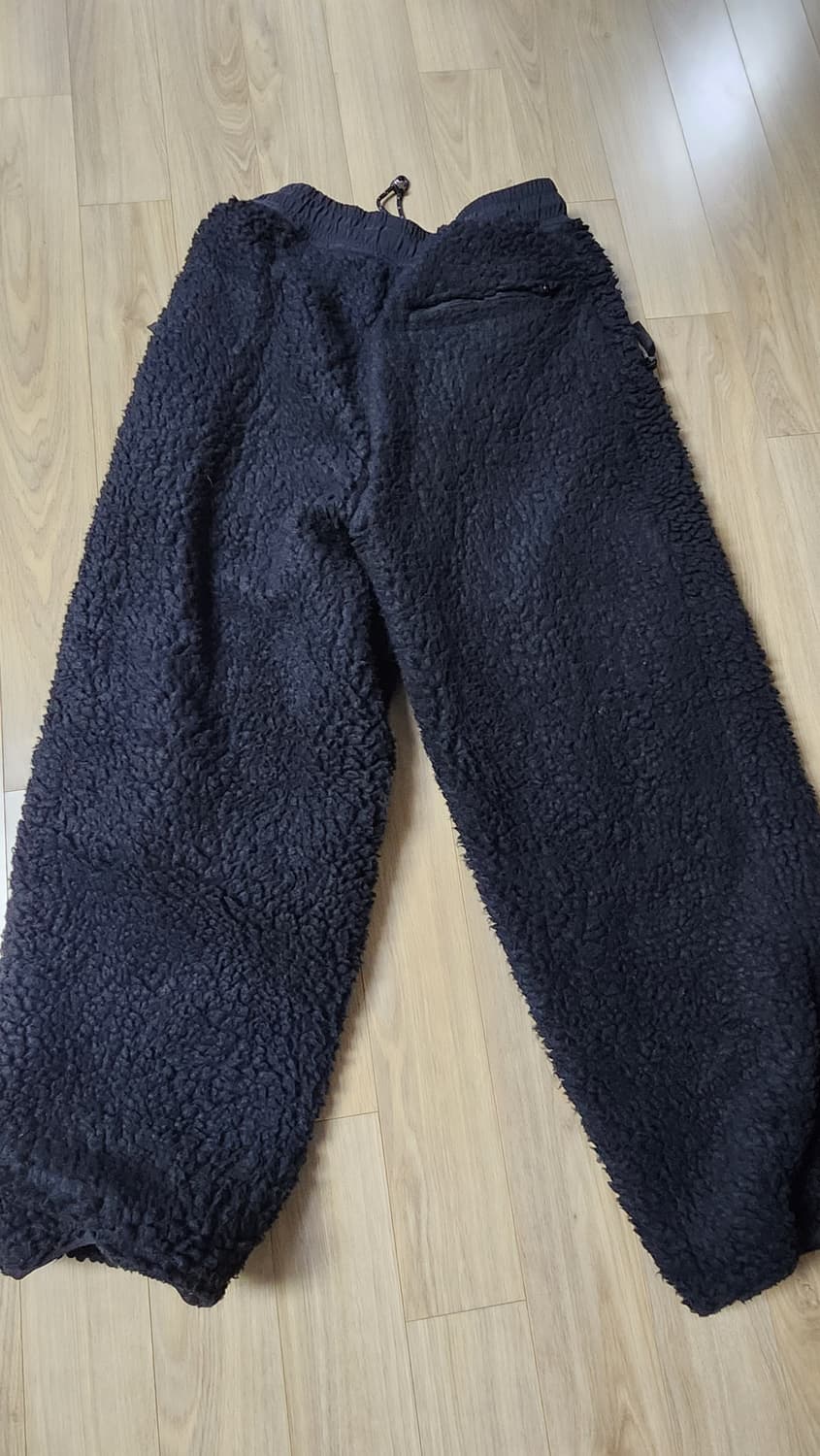 4사이즈 캐피탈 KAPITAL BONE 무늬 보아 후리스 이지 팬츠 블랙 상품이미지3