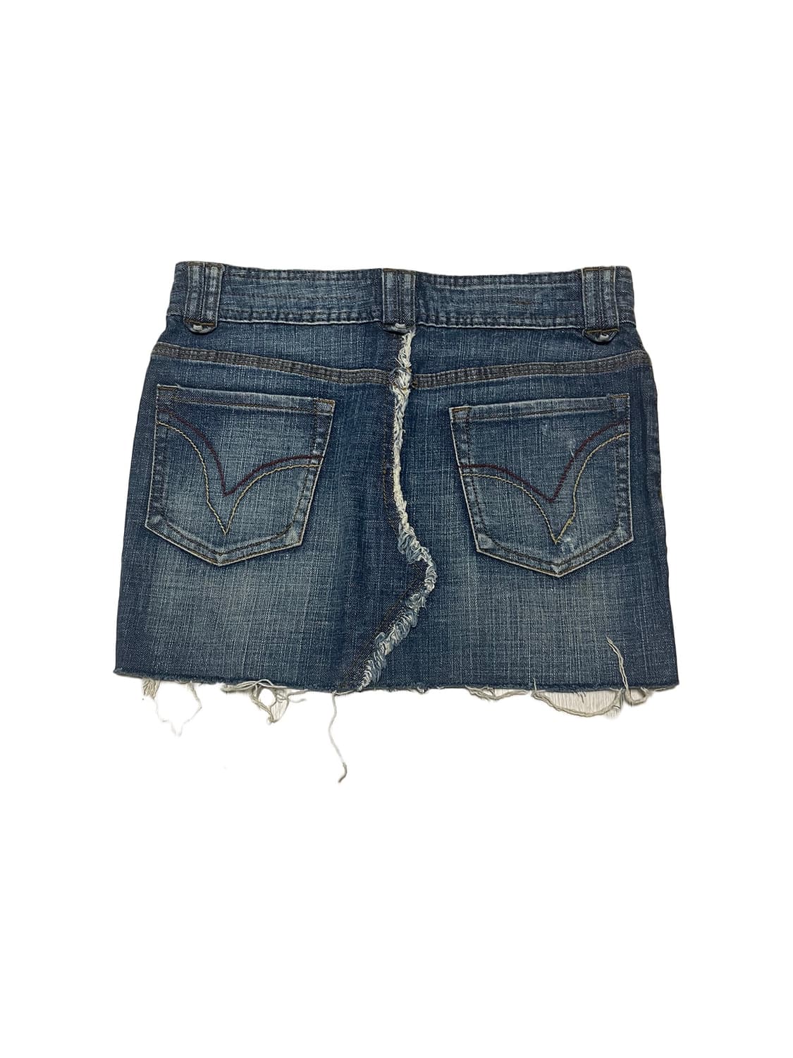 vintage washing denim mini skirt 상품이미지2