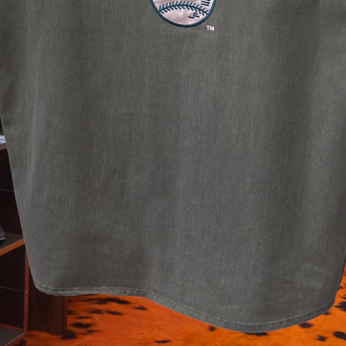 90S 스타터 X MLB 오클랜드 코튼 유니폼 반팔 셔츠 상품이미지8