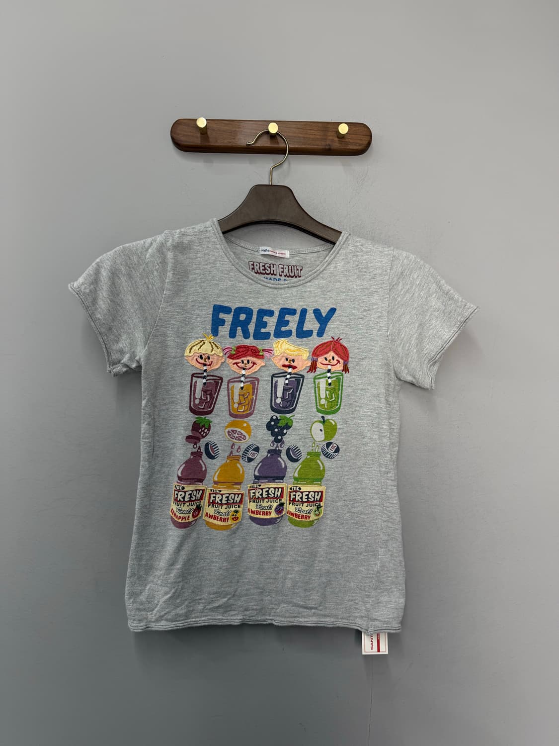 프레쉬 프루트 freely 그래픽 그레이 반팔 H2937 상품이미지2