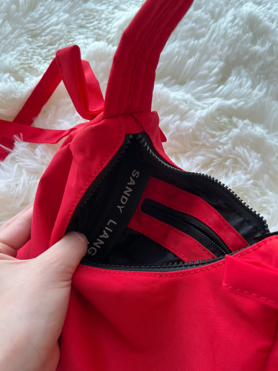 (새상품) Sandy Liang X Baggu 샌디리앙 바쿠 보우 미니백 상품이미지3