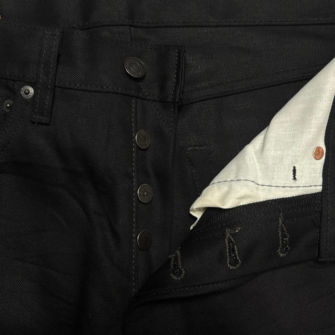 LEVI'S 501 블랙 데님 팬츠 버튼 플라이 32 | 32 상품이미지3