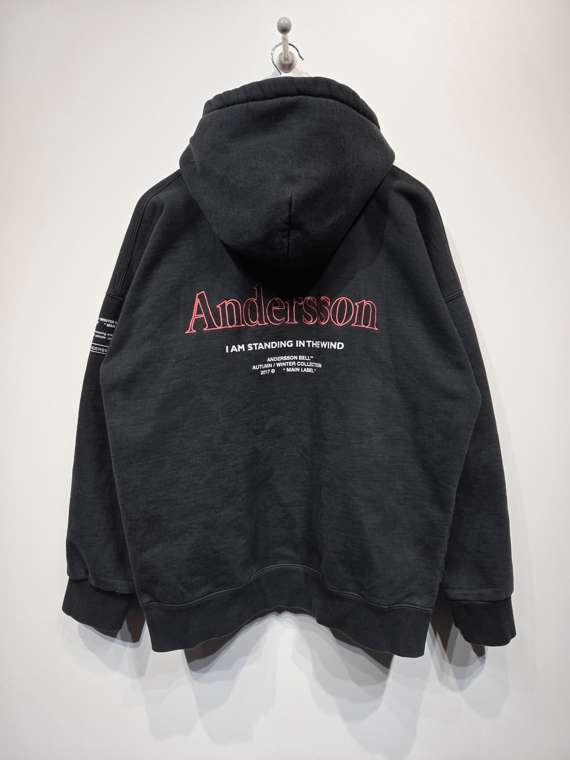 앤더슨밸 블랙 후드티셔츠_L 상품이미지3
