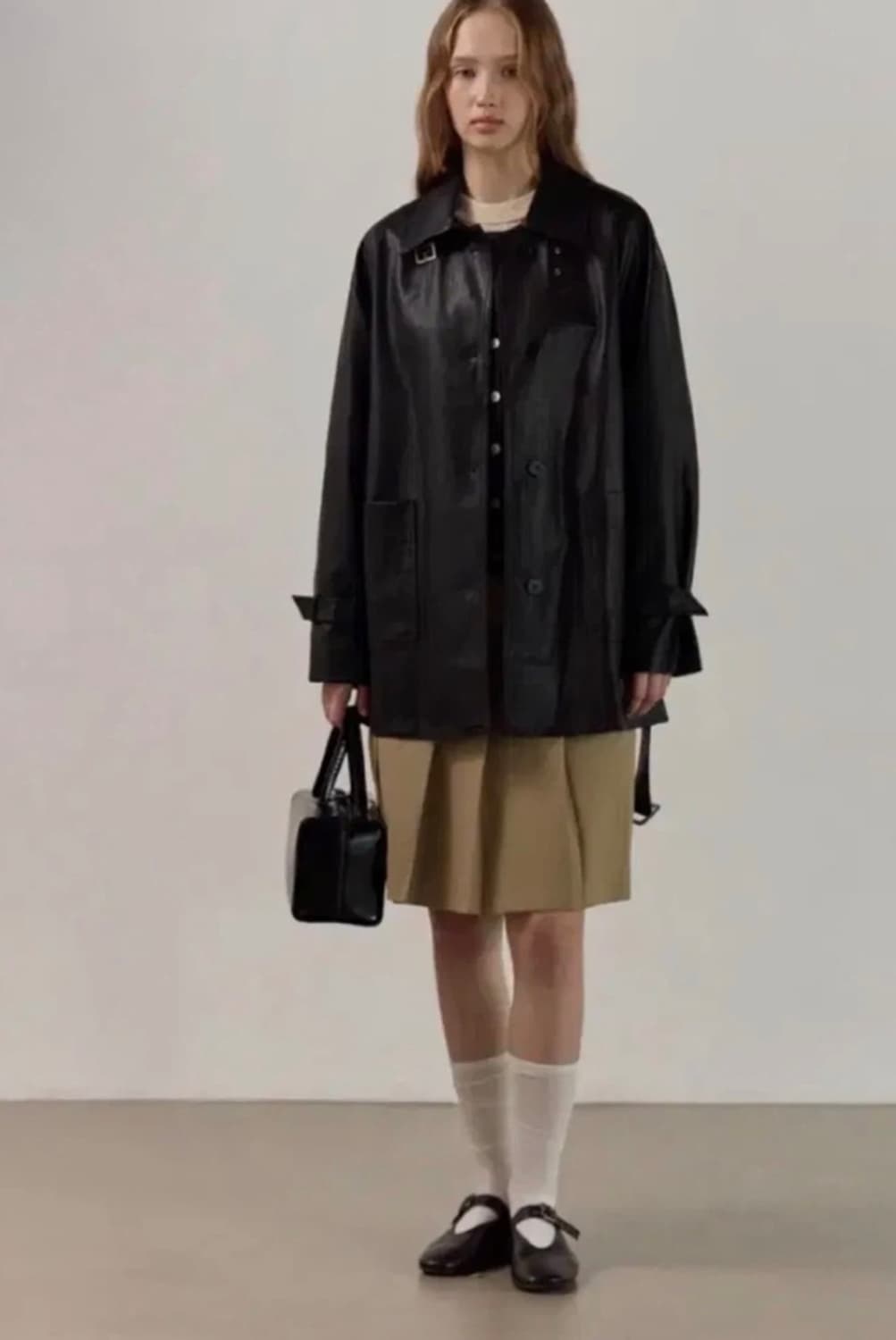 엘리오티 Leather Trench Coat 상품이미지2