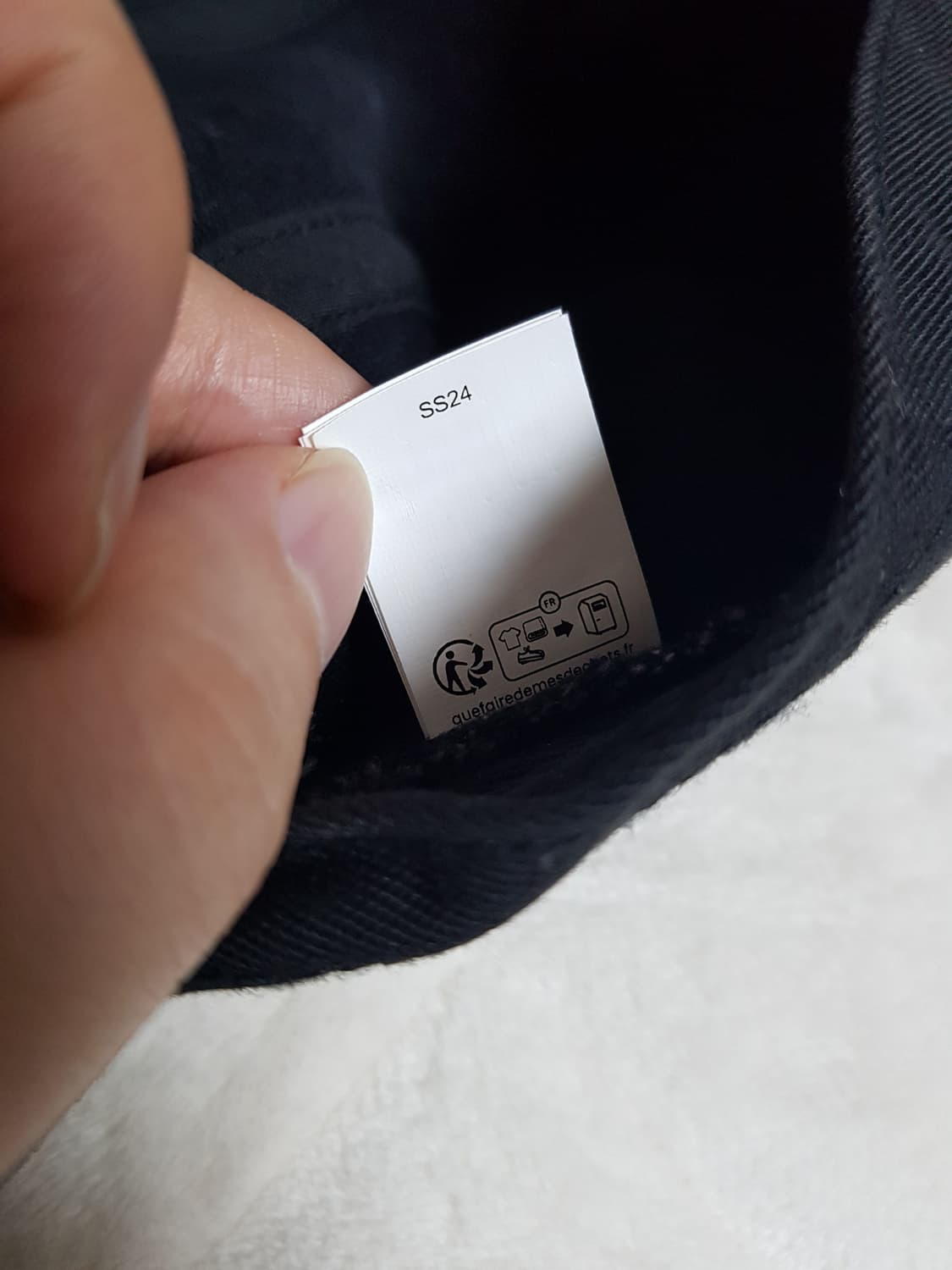 슈프림 데님 캠프캡 모자 볼캡 블랙 24SS 상품이미지10