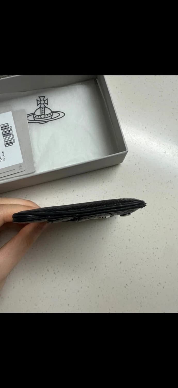 비비안 웨스트우드 하프문 카드지갑 블랙 상품이미지9