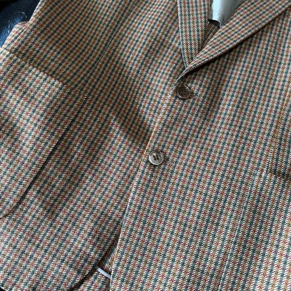 80‘s 코지마 맨즈 트위드 울 자켓 95-100 상품이미지3