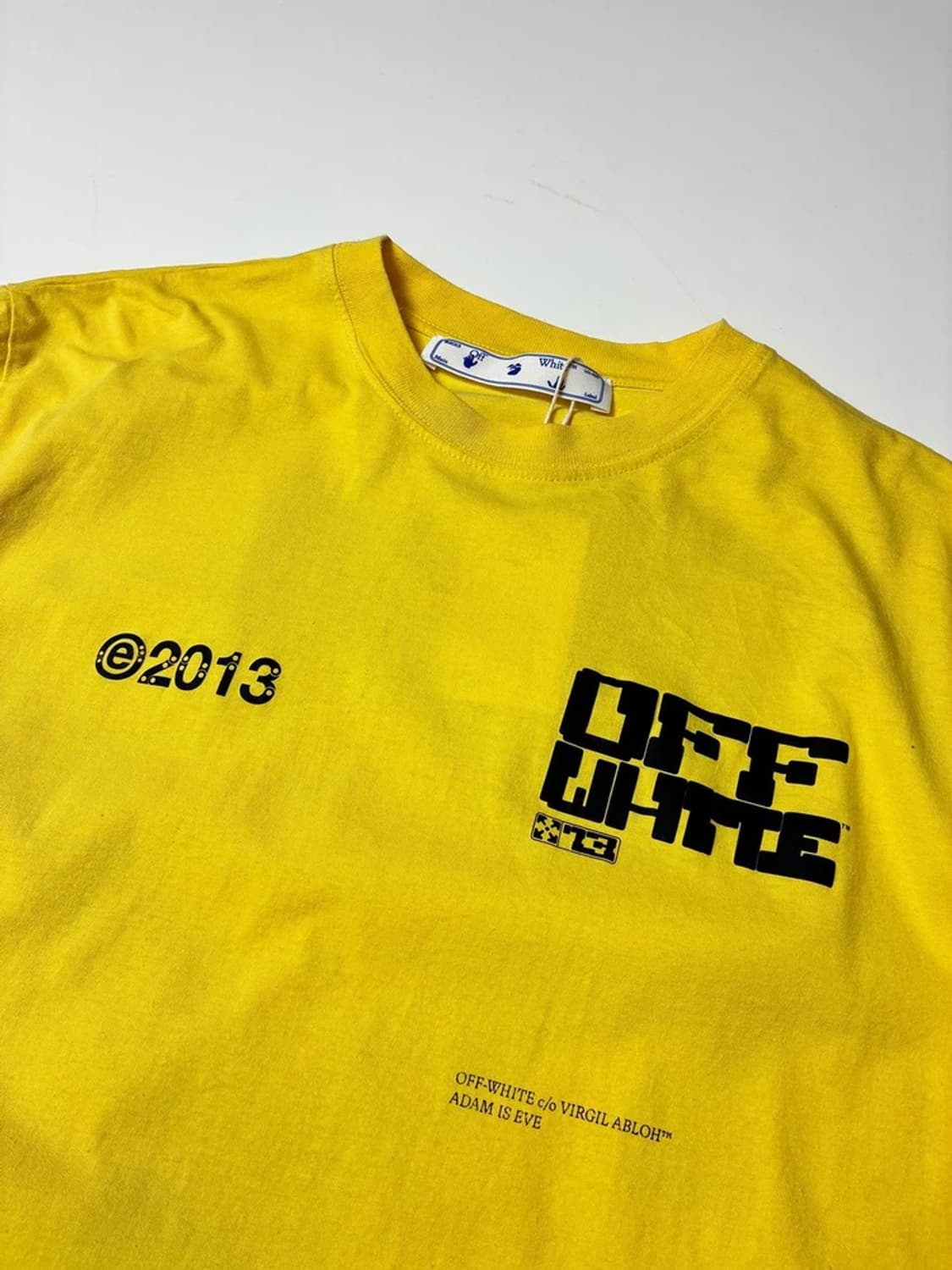 오프화이트 21ss 에로우 로고 옐로우 반팔 티셔츠 PN8605 상품이미지5