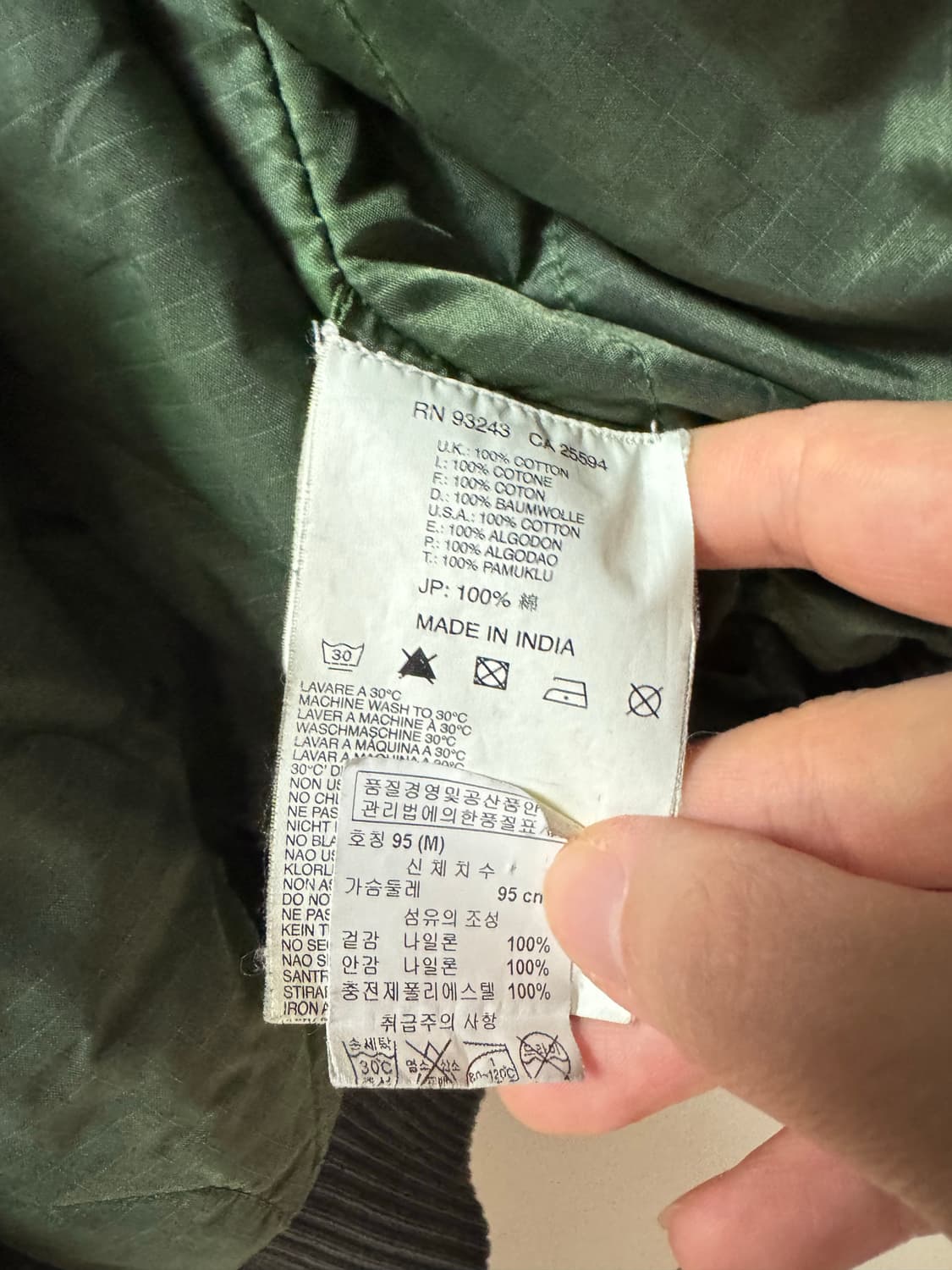 디젤 워시드 하이넥 봄버 m 상품이미지5