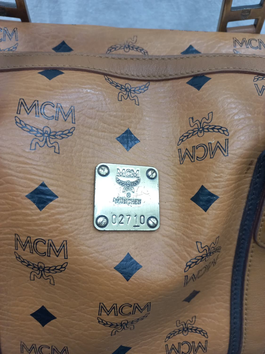 MCM 비세토스 보스턴백 브라운 상품이미지6