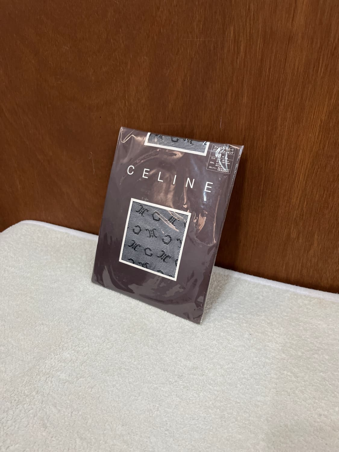 (Deadstock)Celine 셀린느 트리오페 로고 스타킹 블랙 상품이미지2