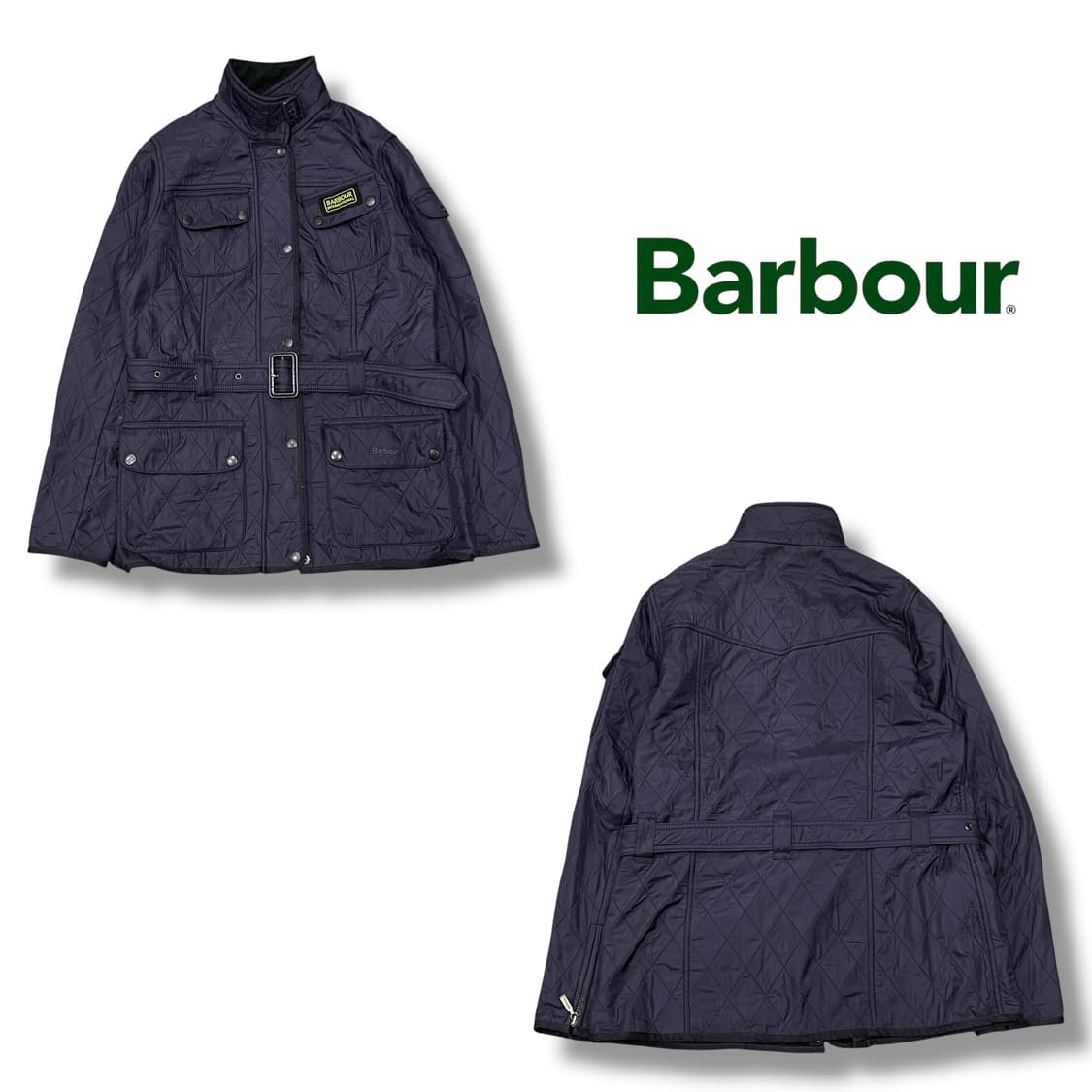 바버 퀄팅 벨티드 자켓 s08720 상품이미지1