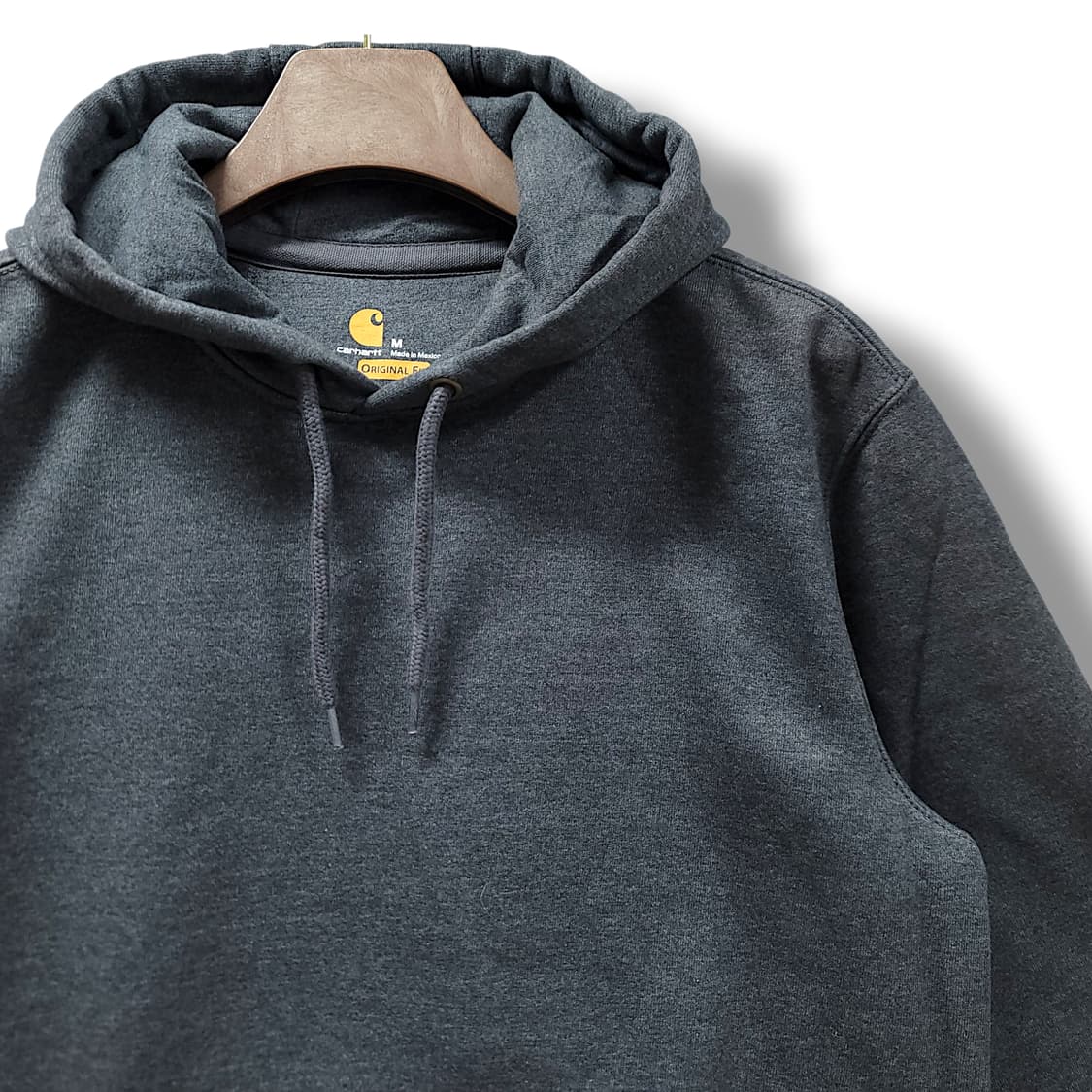 [M] 칼하트 차콜 오리지널 핏 레인디펜더 기모 후드티셔츠 상품이미지4
