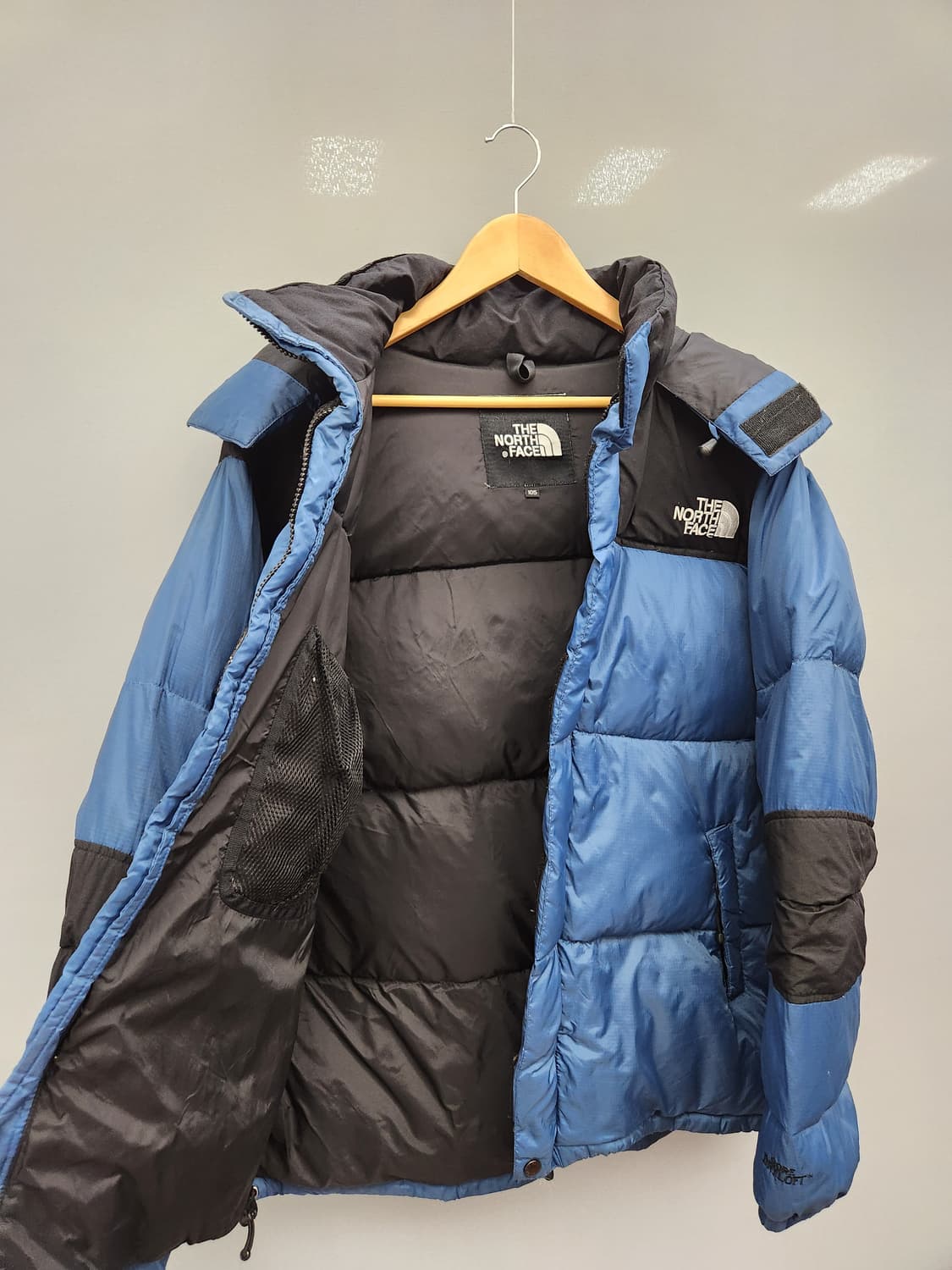 노스페이스 드라이로프트 블루 구스다운 패딩 상품이미지4