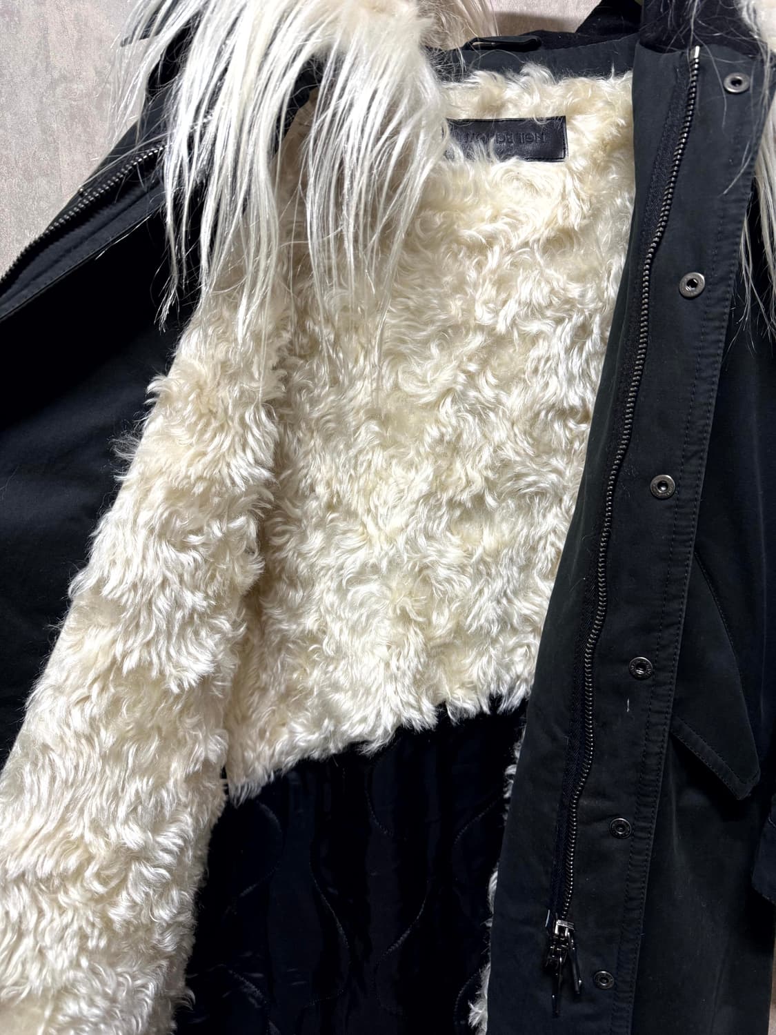 XXS / Neil Barrett 닐바렛 고트퍼 피쉬테일 야상 자켓 상품이미지4