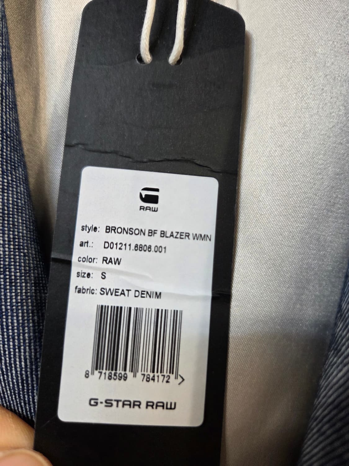 G-Star RAW 블루 블레이저(S)스판 상품이미지6