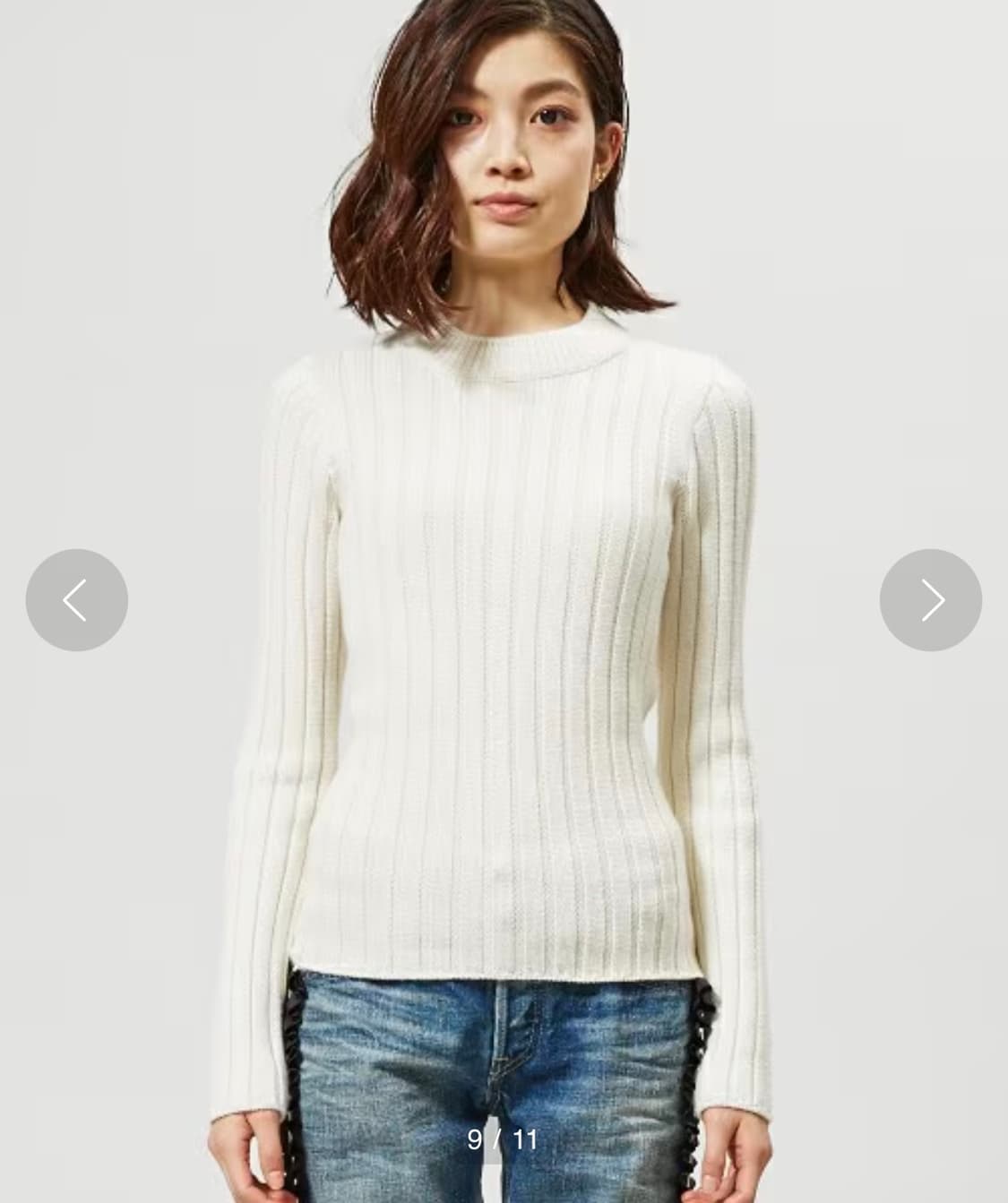 MM6 메종 마르지엘라 백 오픈 모크넥 니트 상품이미지8