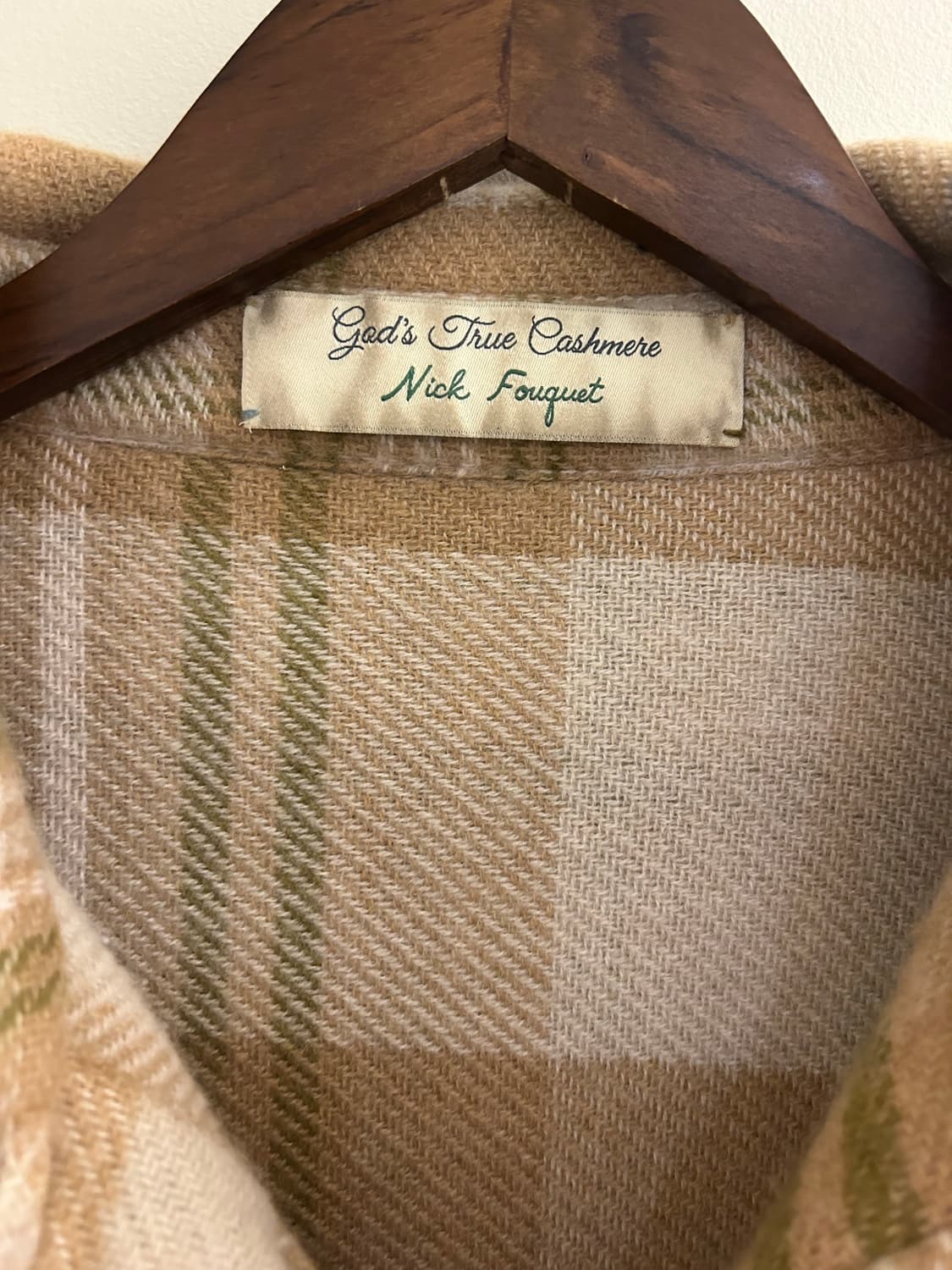 갓스트루캐시미어 x 닉푸케 캐시미어 패치워크 셔츠 L사이즈 상품이미지2