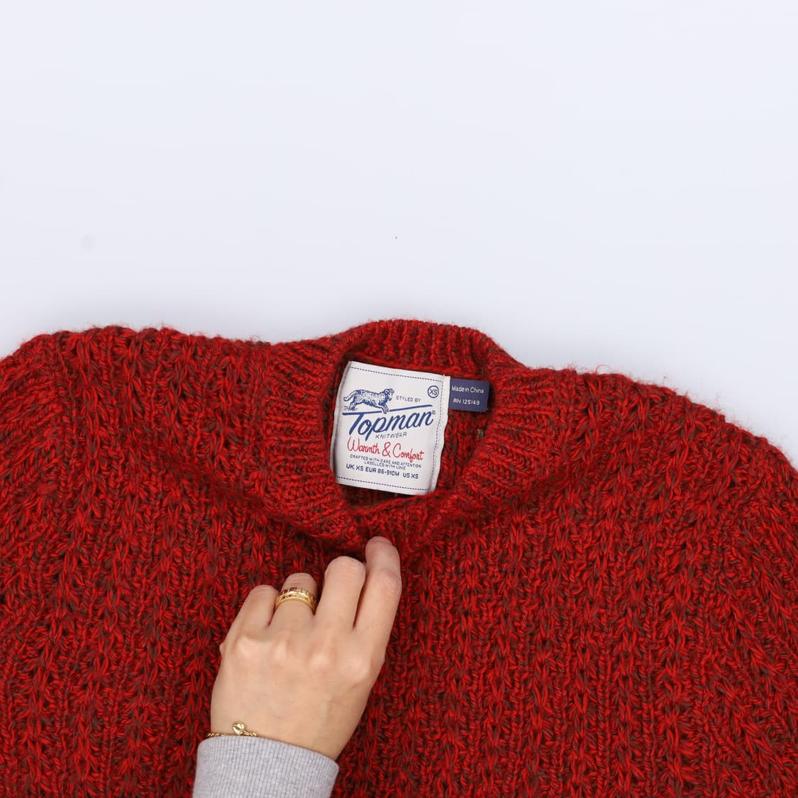 XS 탑맨 여성 케이블 니트 0407H1 상품이미지3