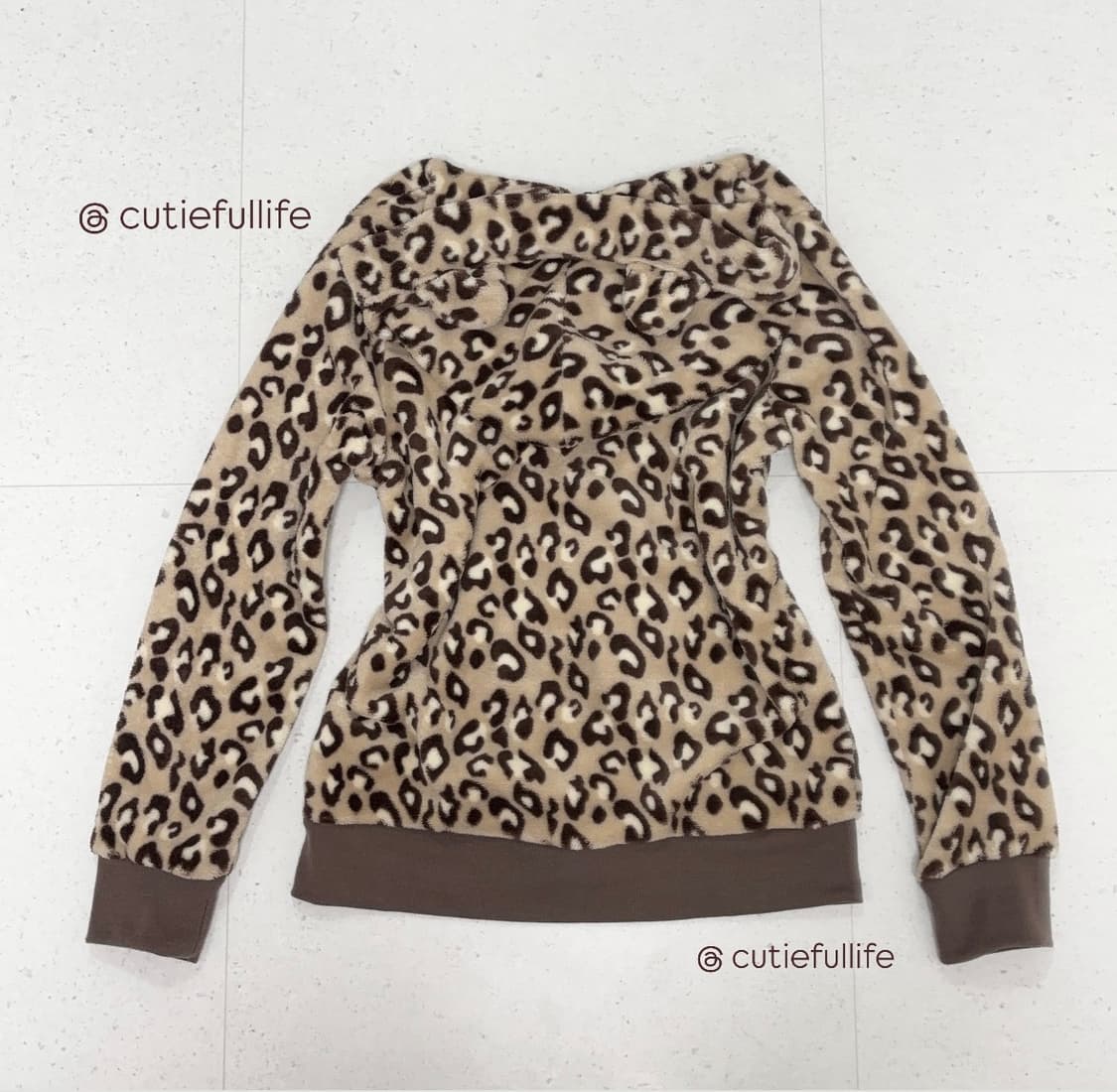 오네갸루 네코미미 후리스 룸웨어 상품이미지2