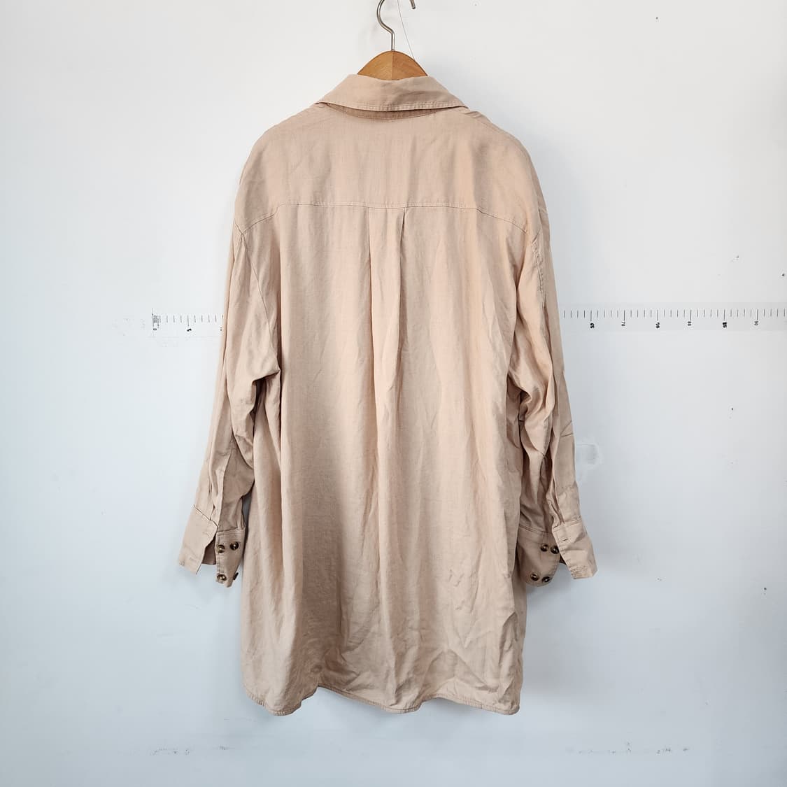 COS 코스 베이지 셔츠 롱 남방 상품이미지3