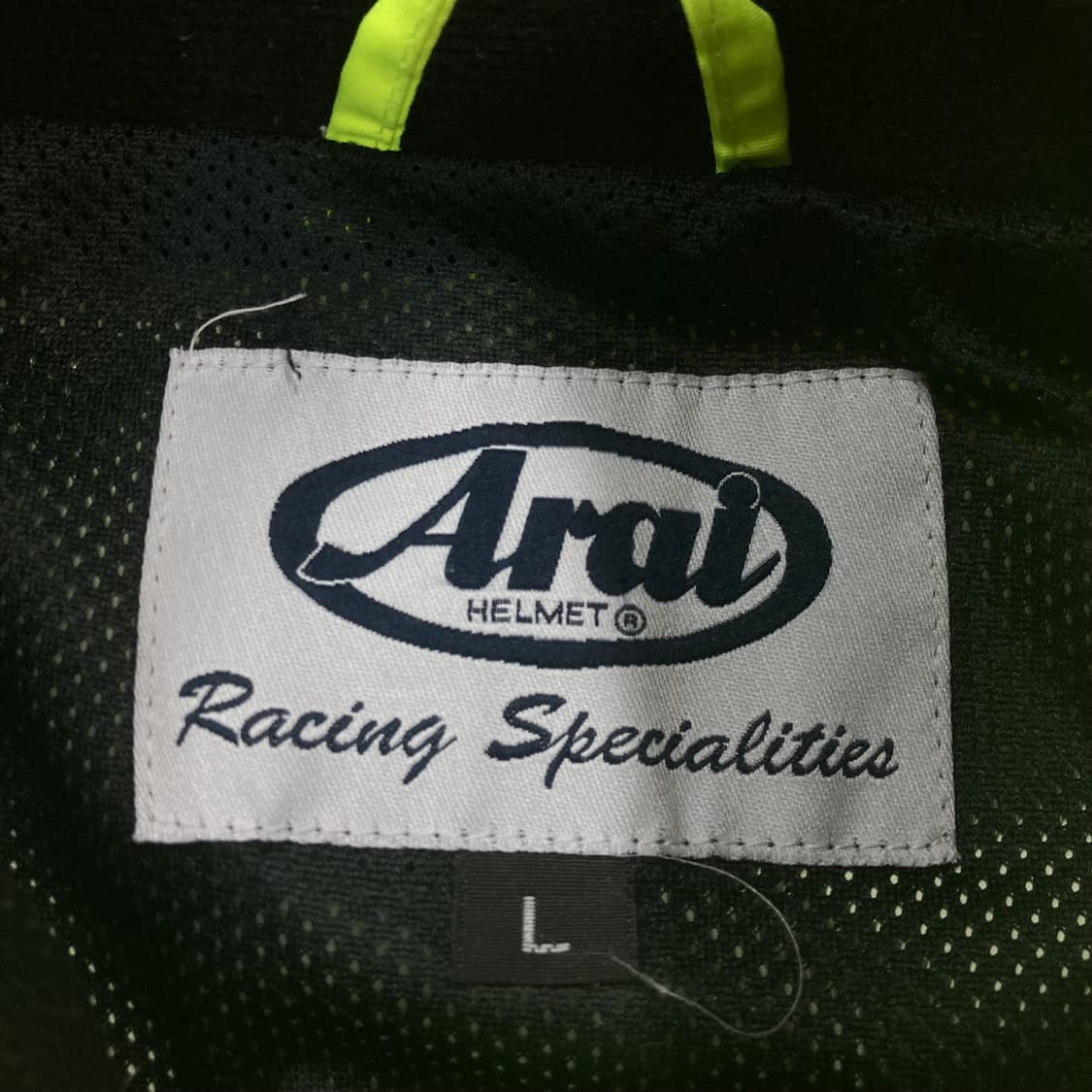 아라이 네온 컬러 빅로고 바람막이 레이싱 자켓 상품이미지6