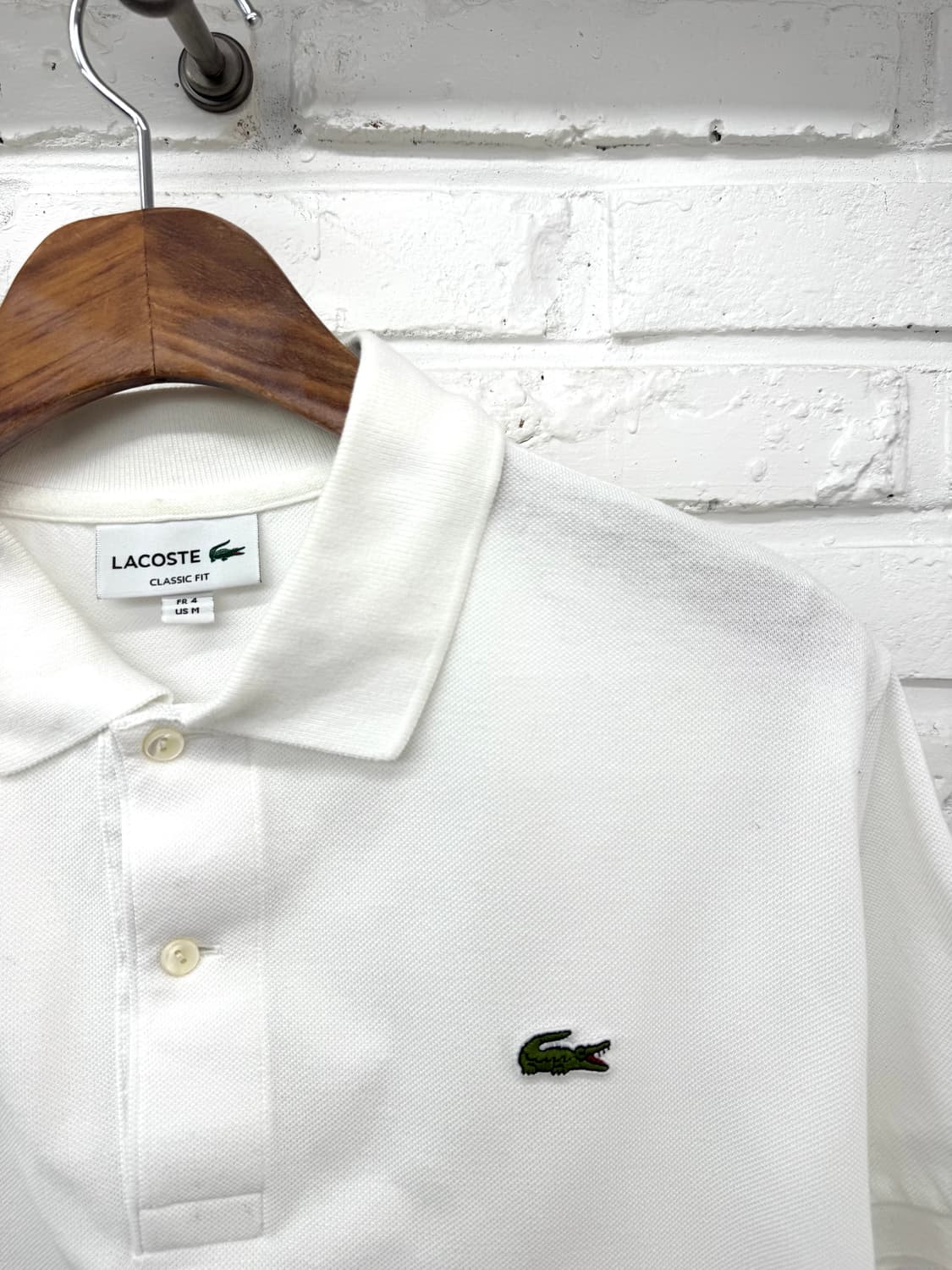 라코스테 화이트 빅로고 pk 반팔티셔츠 상품이미지4