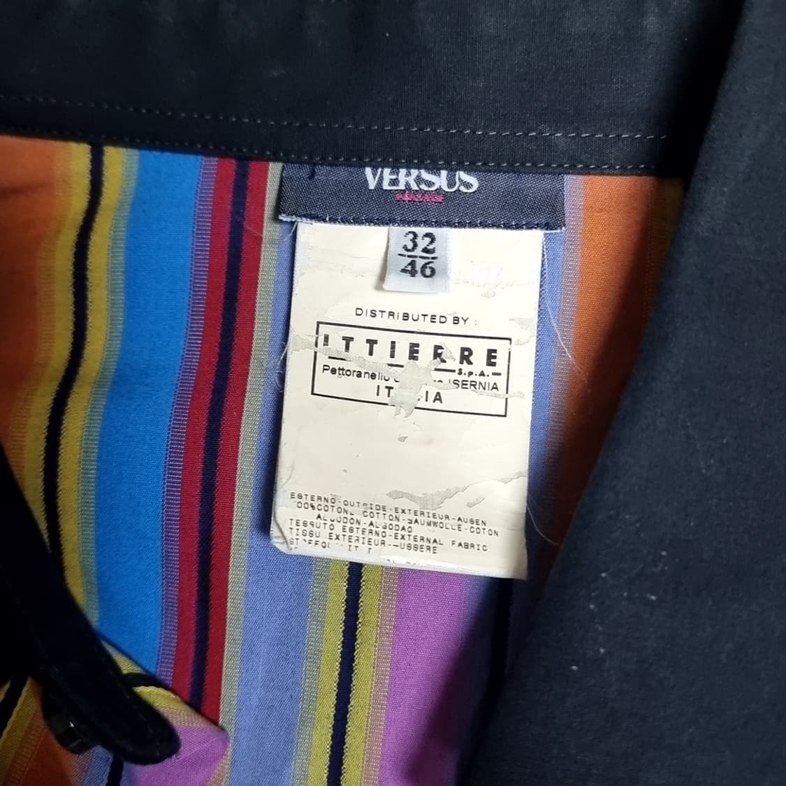 빈티지 VERSACE 컬러풀 스트라이프 셔츠(95-100) 상품이미지2