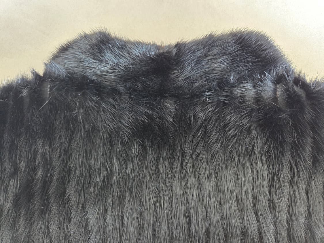 빈티지 소가죽 사가 밍크퍼 리버서블 블루종 자켓 상품이미지6