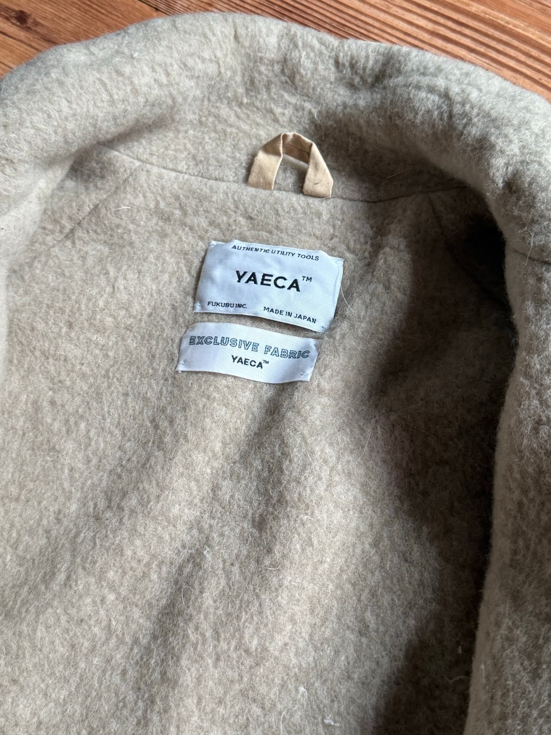 야에카(YAECA) 울 안감 봄버 자켓 M 상품이미지2