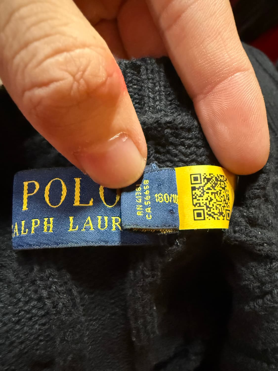 폴로 랄프로렌 블랙 케이블 니트 상품이미지2