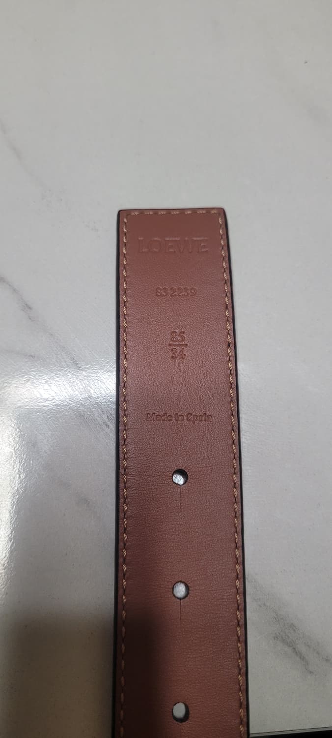 로에베 아나그렘 양면 벨트 85/34 사이즈 상품이미지5