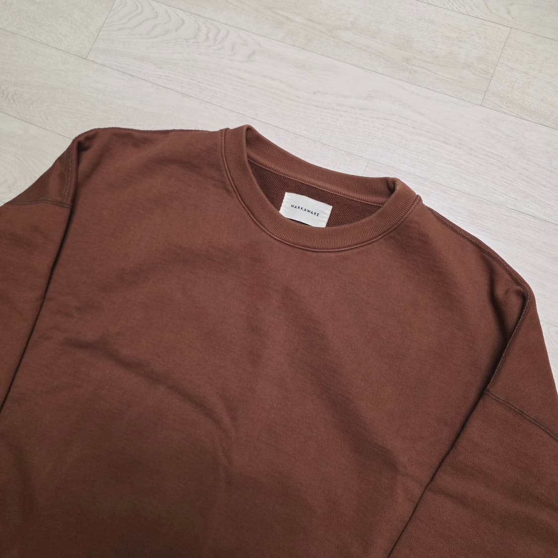 [2] 마카웨어 휴지 스웻 셔츠 브라운 markaware 상품이미지3