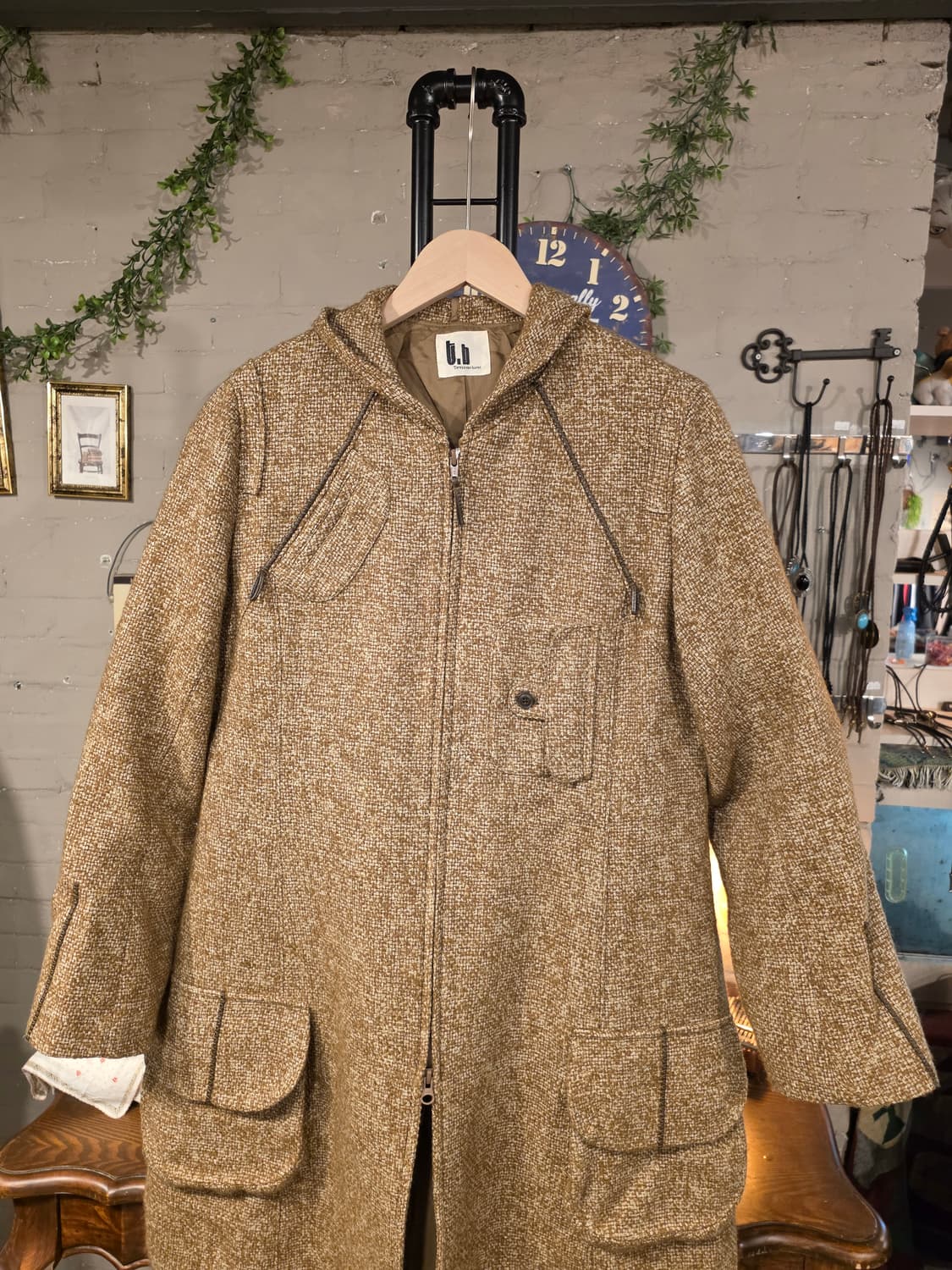 디테일 울 롱코트 (F594) 상품이미지2