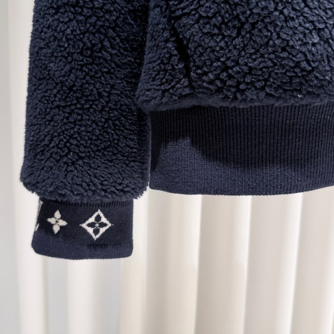 (S/XXL) / 루이비통 모노그램 레더패치 플리스 블루종 후리스 자켓 상품이미지5